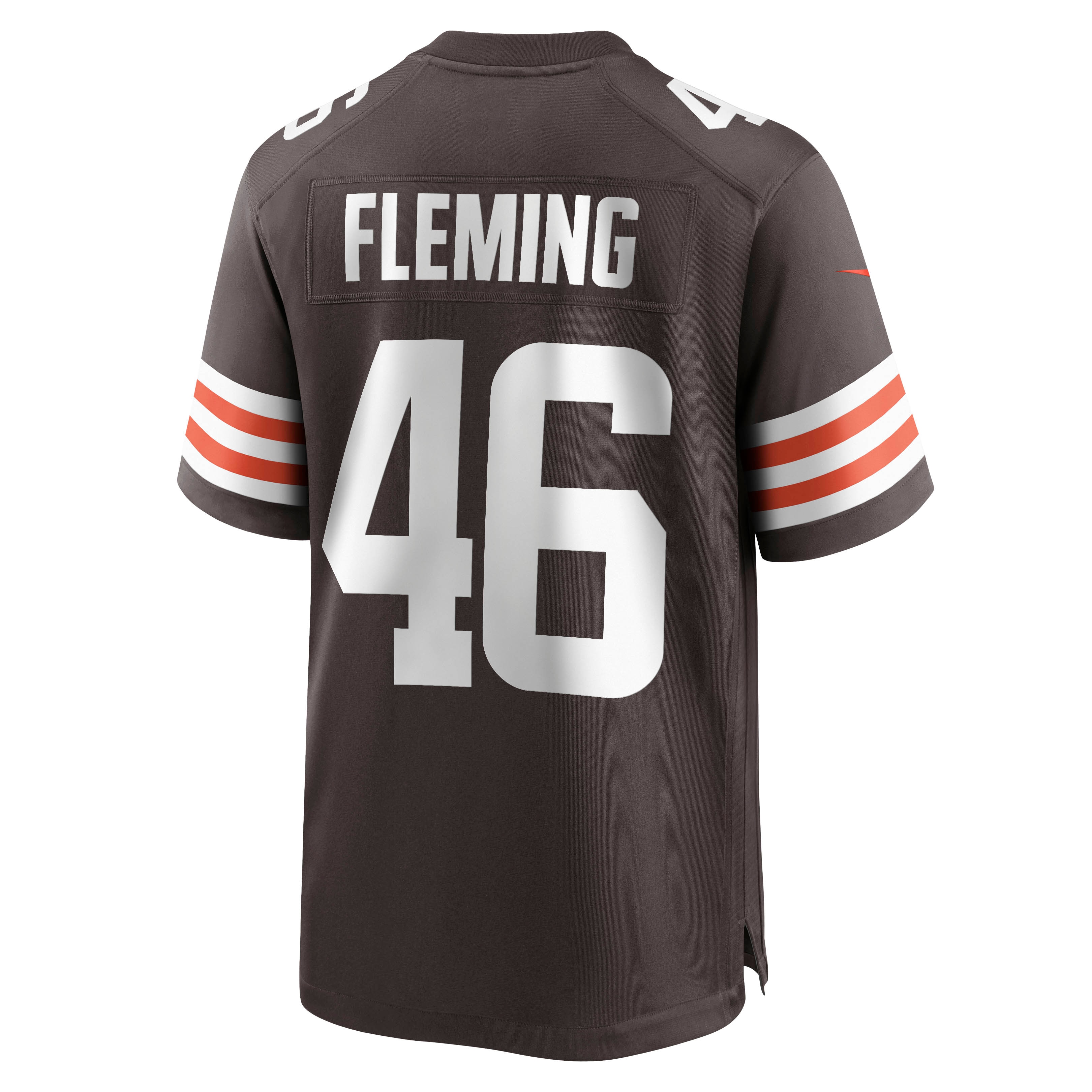 Men's Cleveland Browns Don Fleming Brown Retired Player Jersey JS2724 nicesnker - Image 3