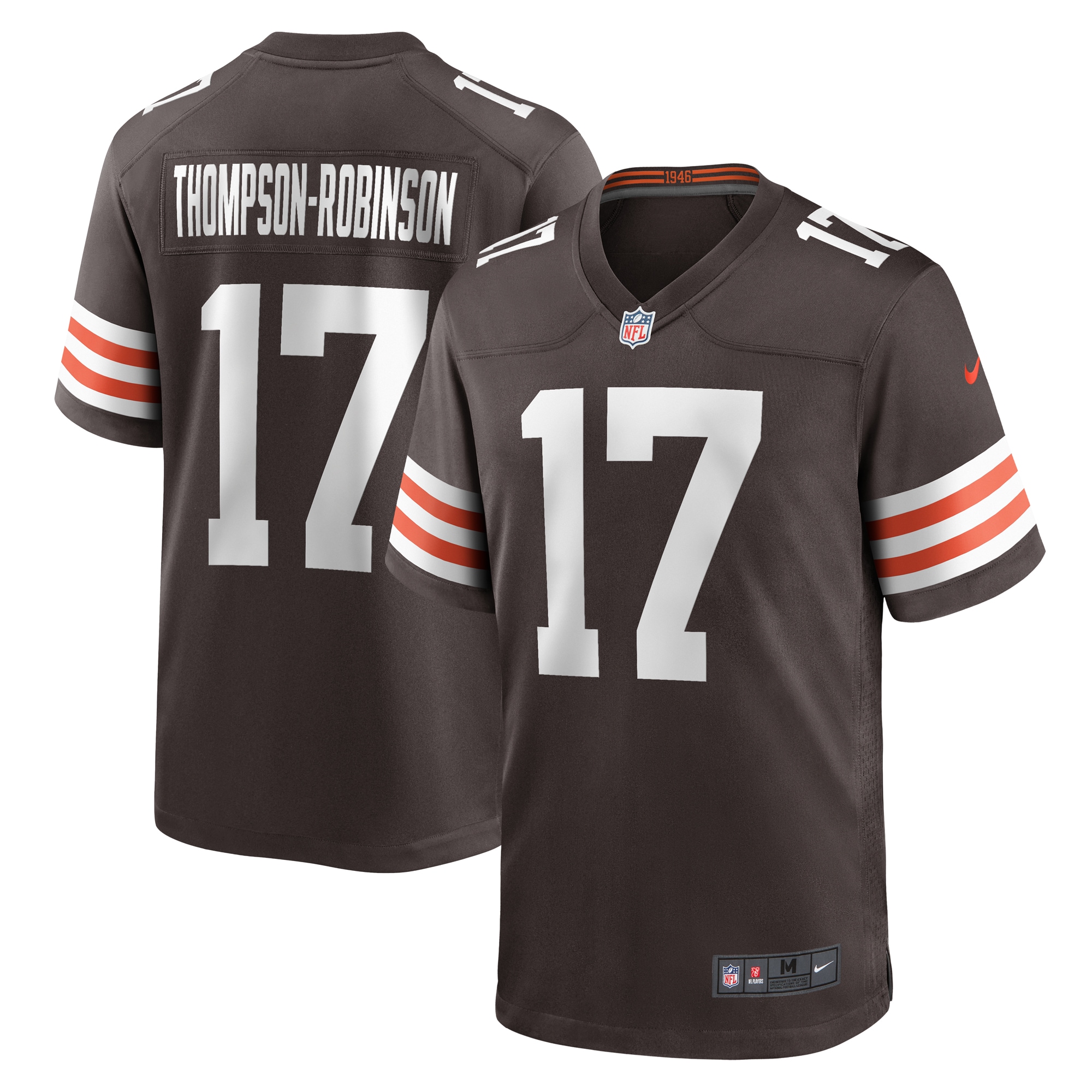 Men's Cleveland Browns Dorian Thompson-Robinson Brown Team Game Jersey JS9834 nicesnker