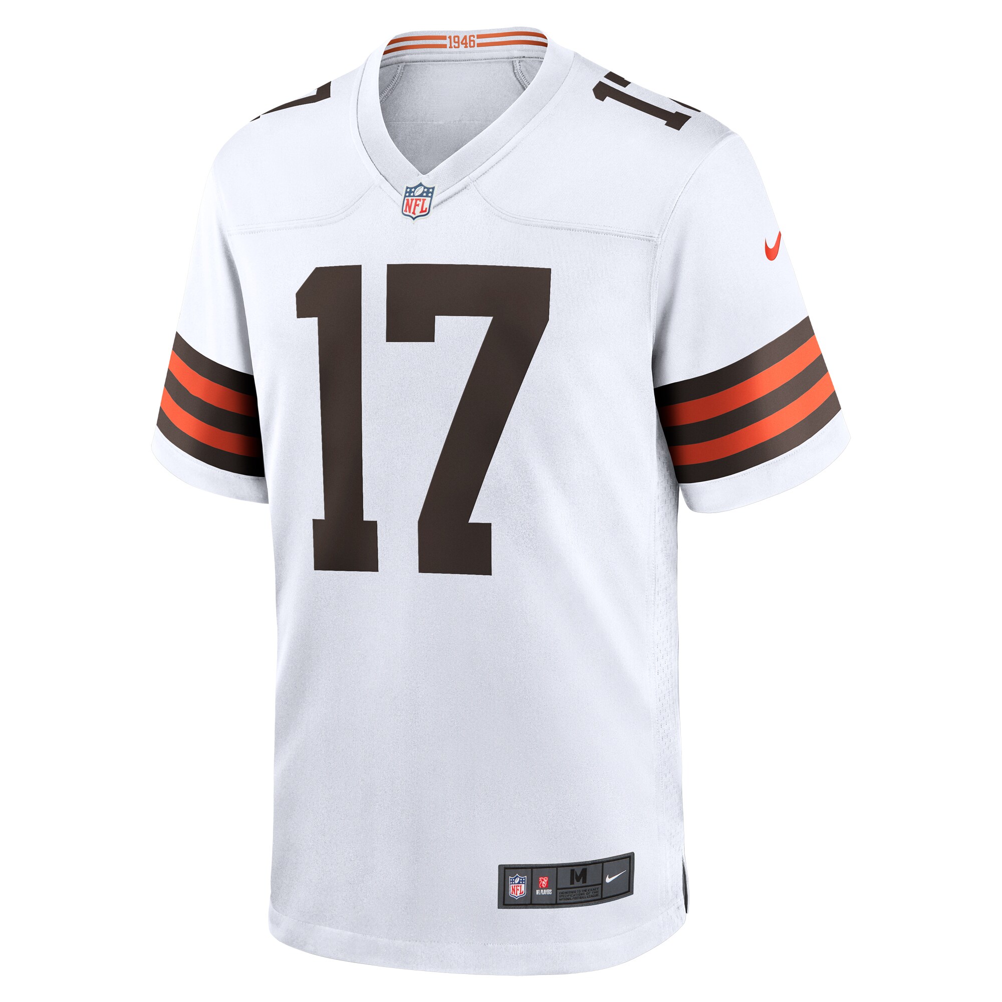 Alternative view of Men's Cleveland Browns Dorian Thompson-Robinson White Game Jersey JS9109 nicesnker