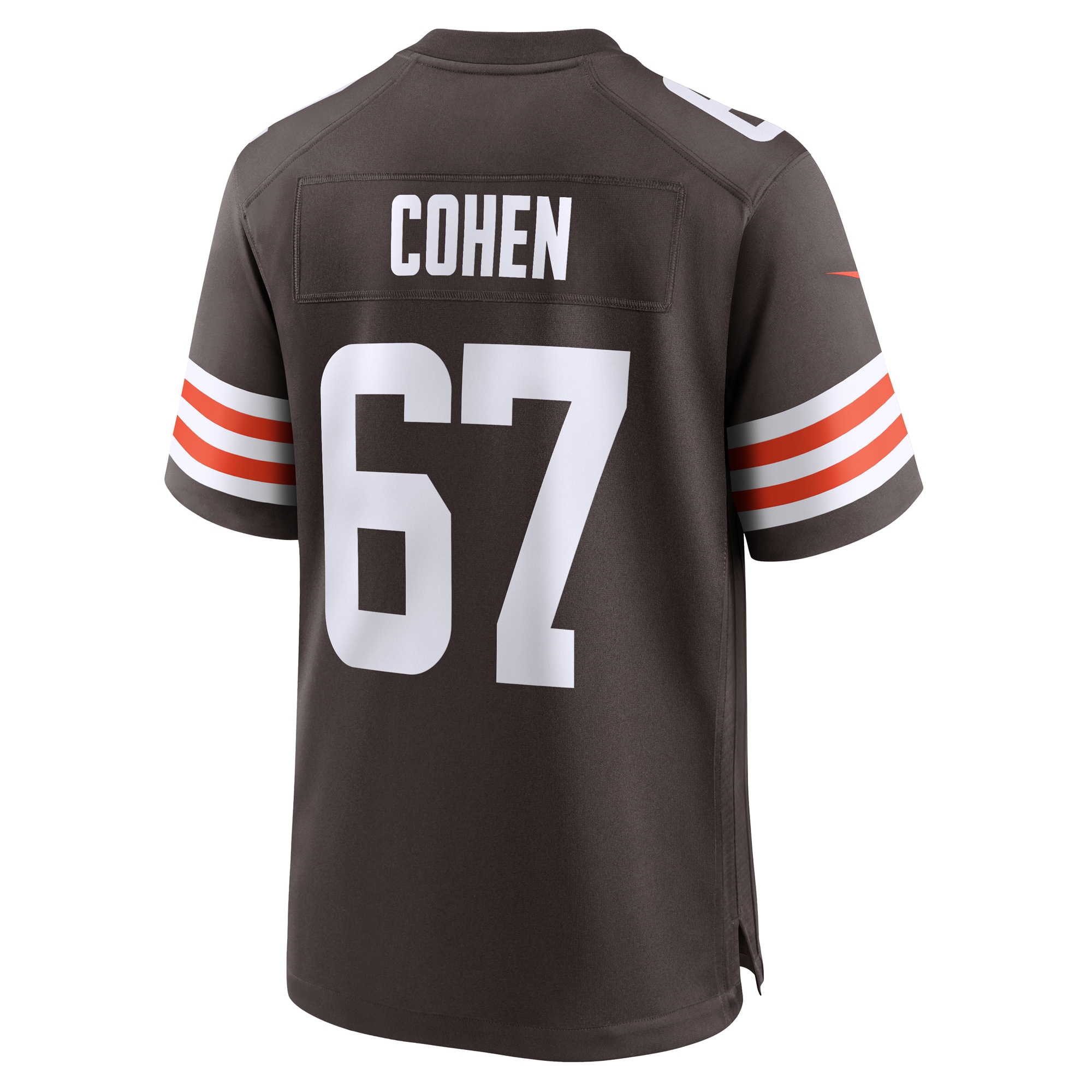 Men's Cleveland Browns Javion Cohen Brown Team Game Jersey JS4258 nicesnker - Image 3