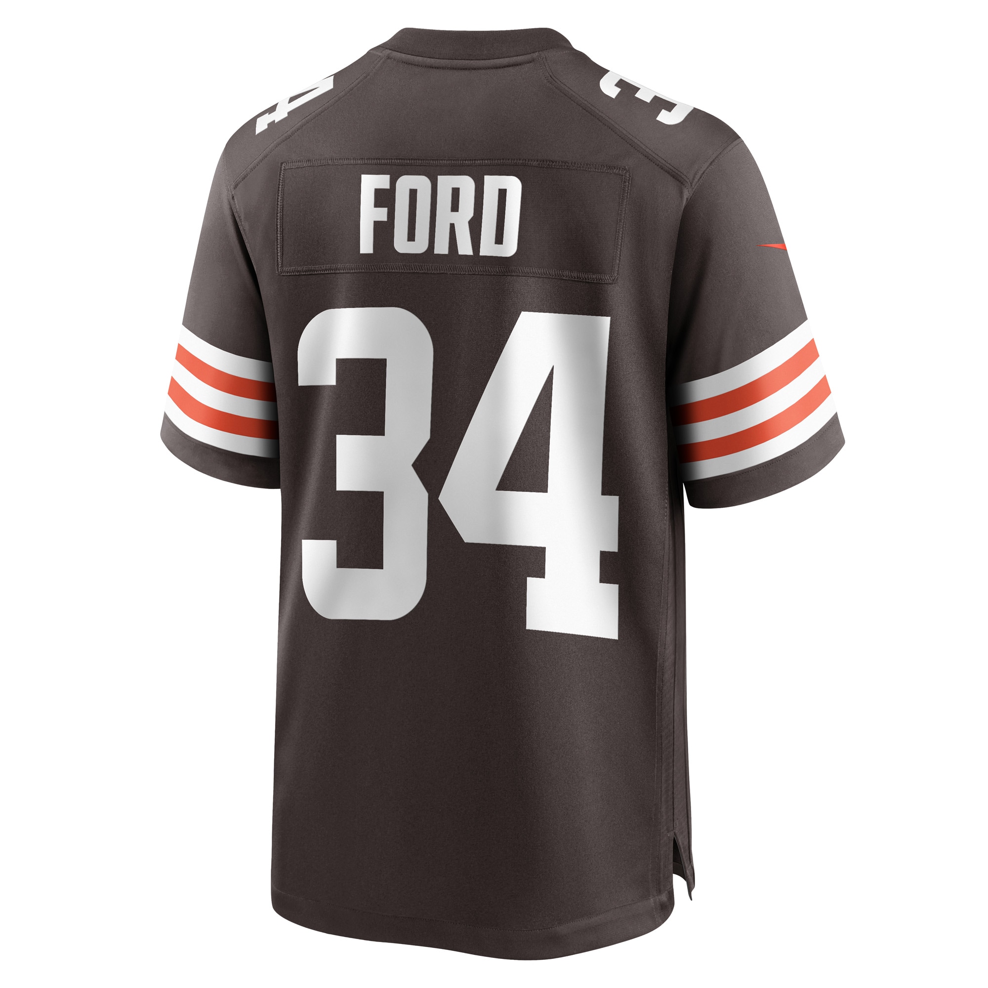 Men's Cleveland Browns Jerome Ford Brown Game Player Jersey JS7156 nicesnker - Image 3