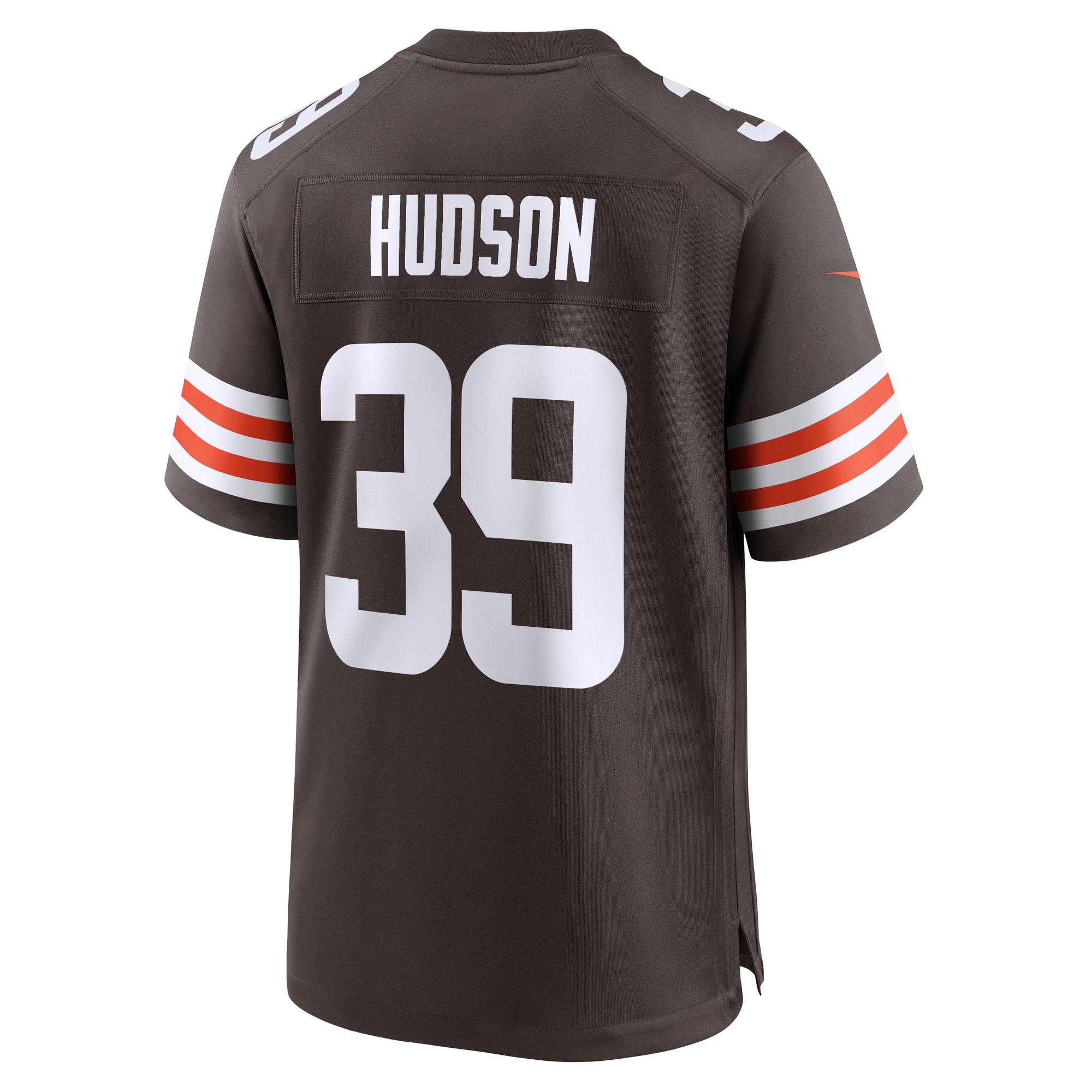 Men's Cleveland Browns Khaleke Hudson Brown Team Game Jersey JS3457 nicesnker - Image 3