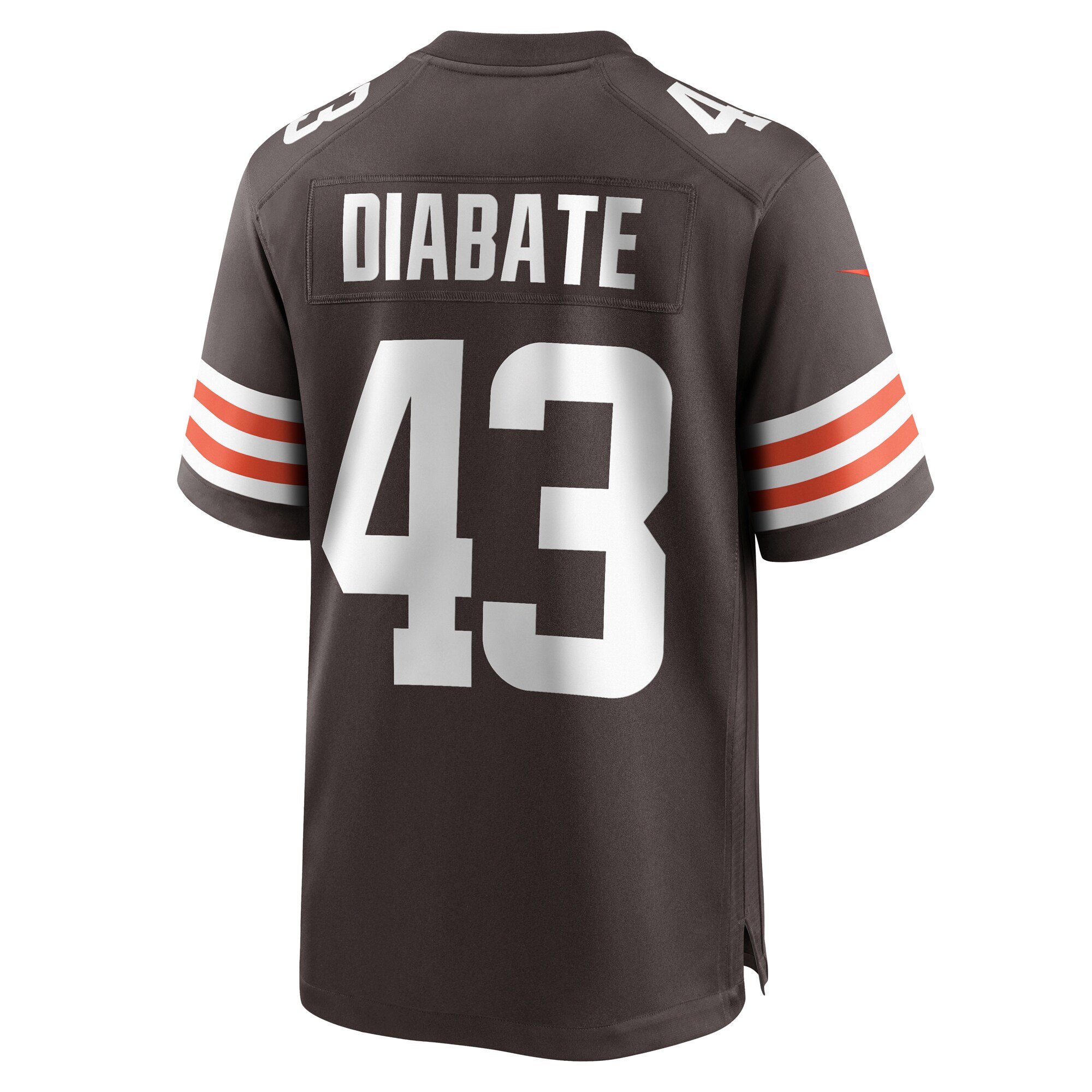 Men's Cleveland Browns Mohamoud Diabate Brown Team Game Jersey JS4213 nicesnker - Image 3