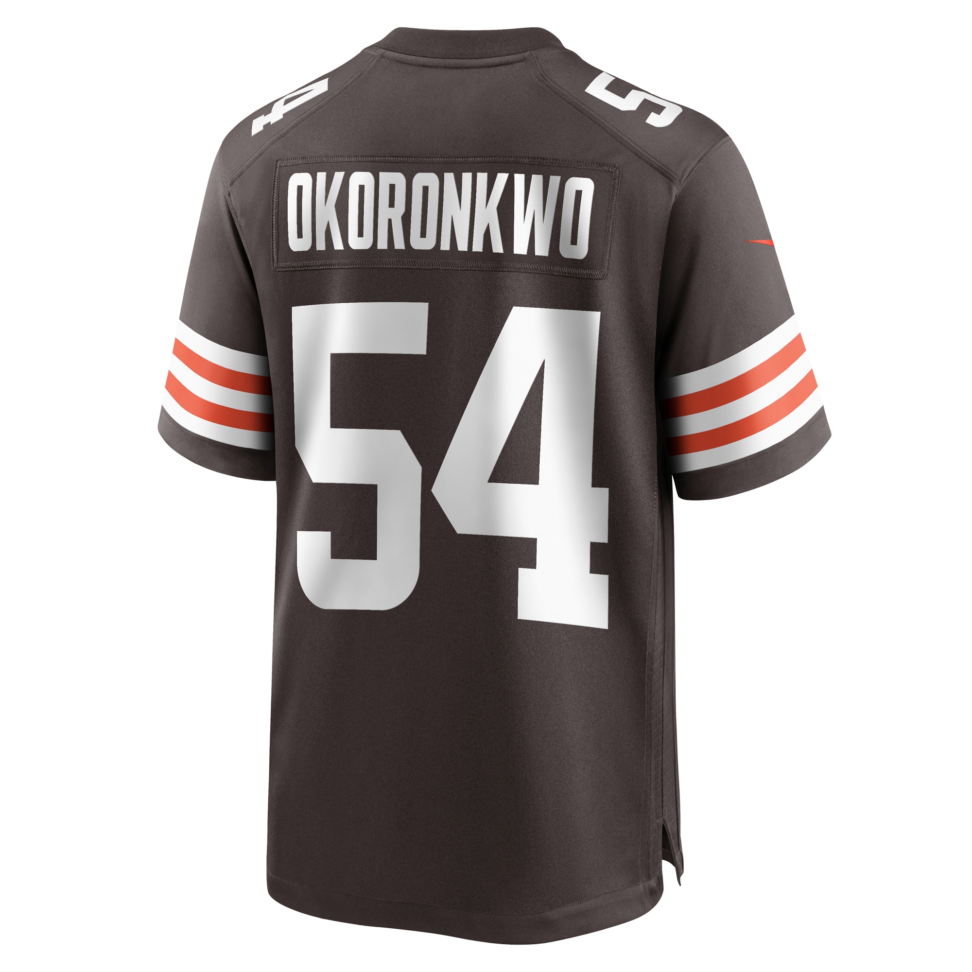 Men's Cleveland Browns Ogbonnia Okoronkwo Brown Game Player Jersey JS6667 nicesnker - Image 3