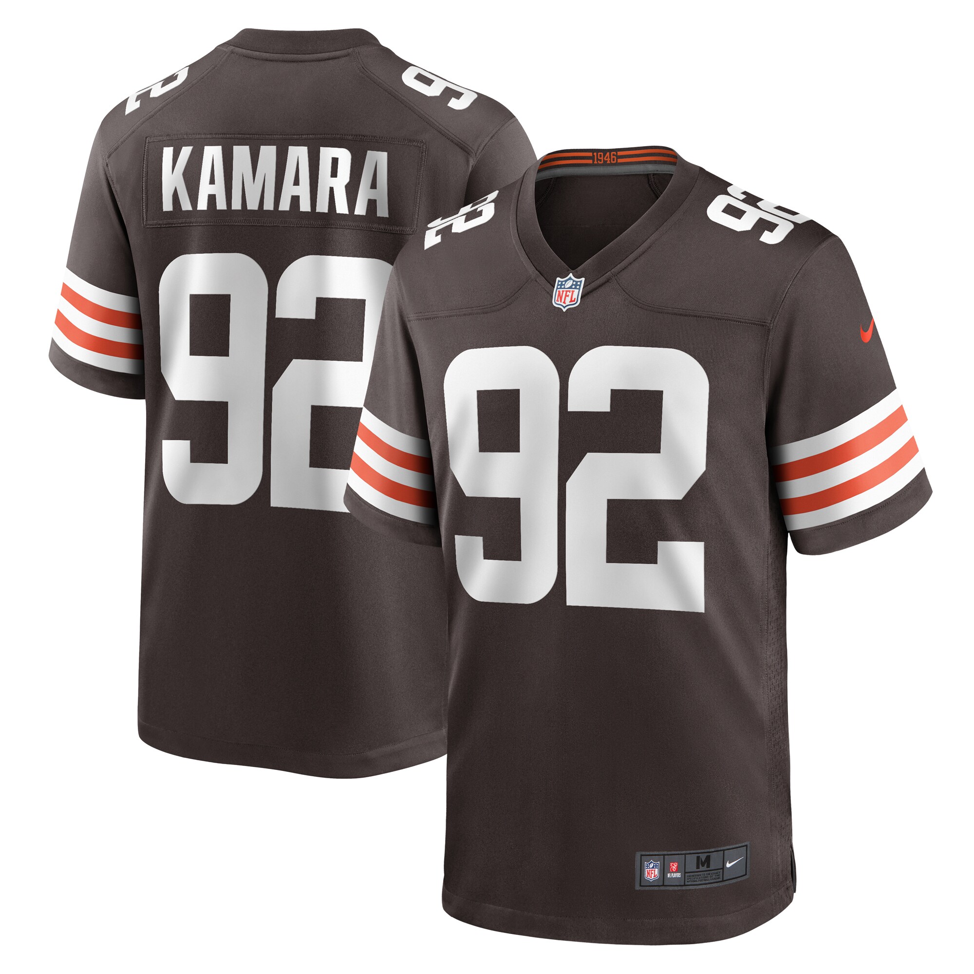 Men's Cleveland Browns Sam Kamara Brown Team Game Jersey JS1764 nicesnker