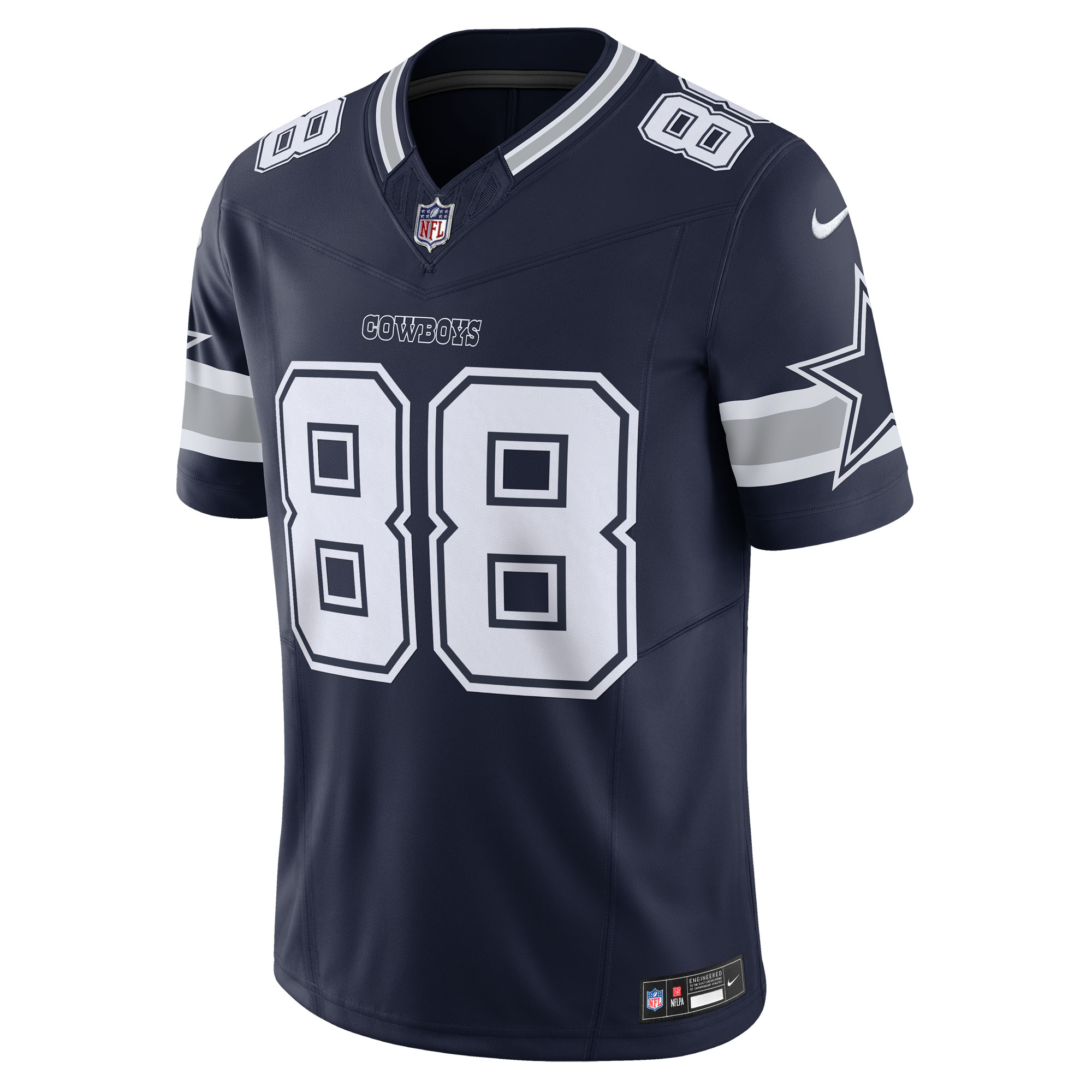 Alternative view of Men's Dallas Cowboys CeeDee Lamb Navy Vapor F.U.S.E. Limited Jersey JS7296 nicesnker
