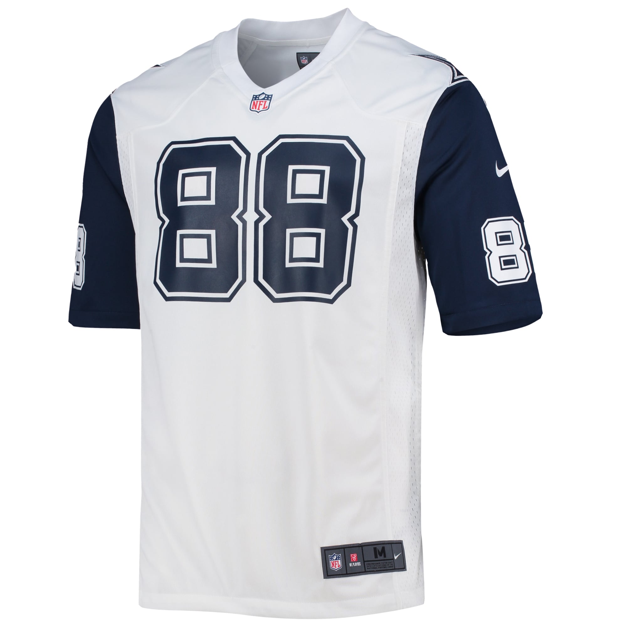 Alternative view of Men's Dallas Cowboys CeeDee Lamb White Alternate Game Jersey JS3690 nicesnker