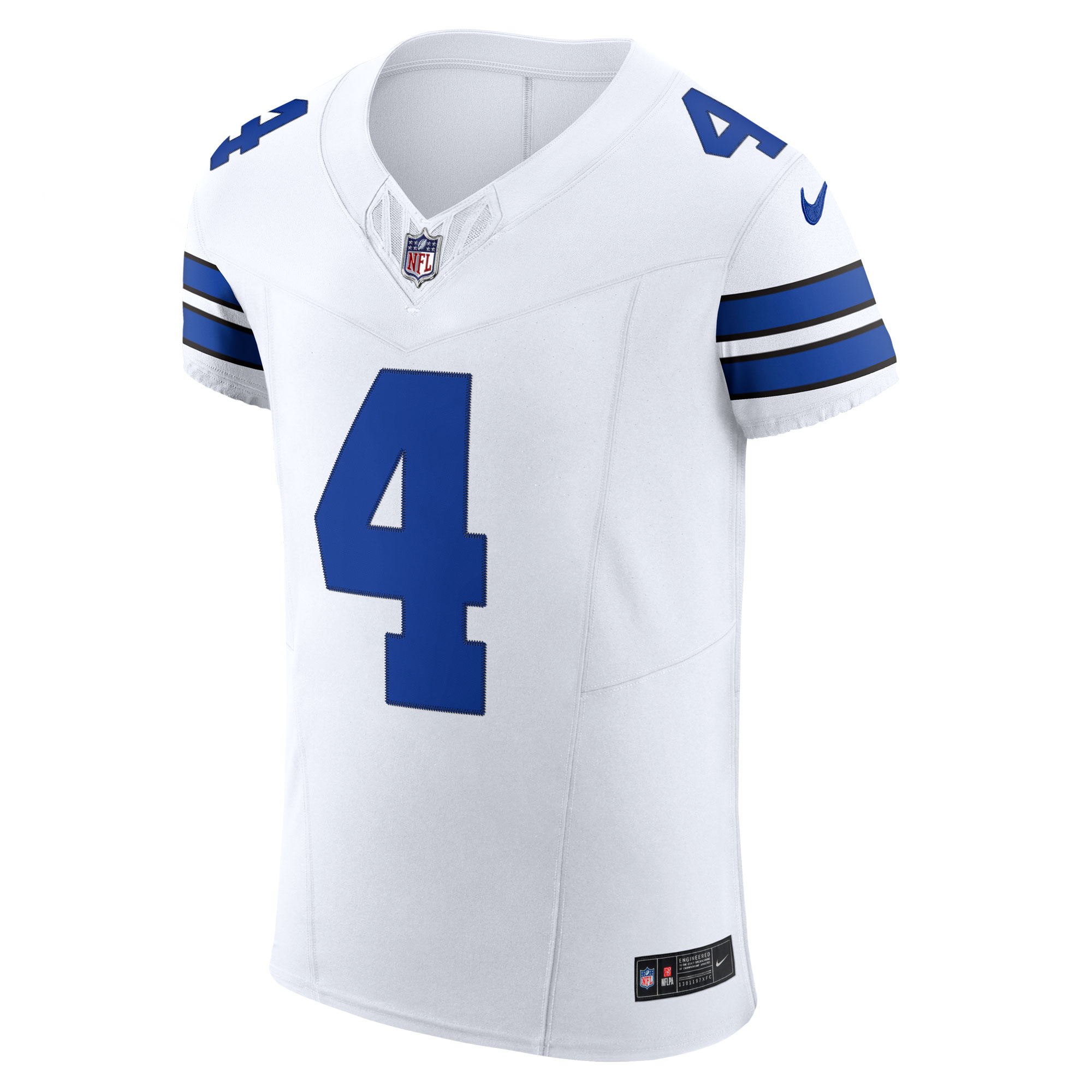 Alternative view of Men's Dallas Cowboys Dak Prescott White Vapor F.U.S.E. Elite Jersey JS1187 nicesnker
