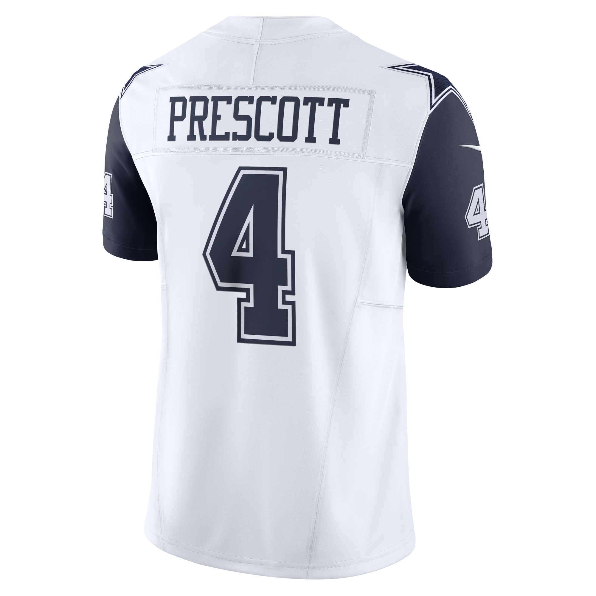 Men's Dallas Cowboys Dak Prescott White Vapor F.U.S.E. Limited Jersey JS6634 nicesnker - Image 3