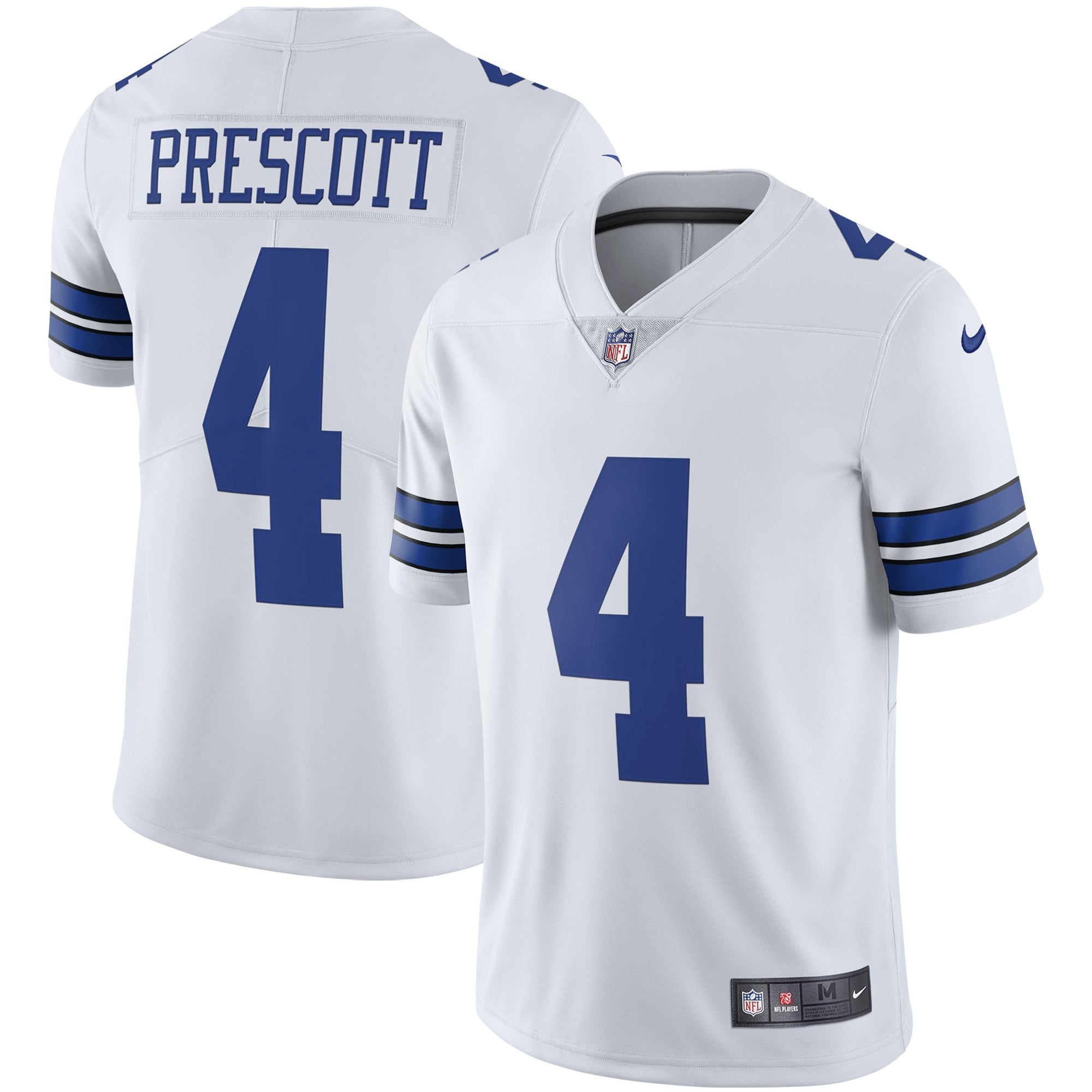 Men's Dallas Cowboys Dak Prescott White Vapor Limited Player Jersey JS1448 nicesnker
