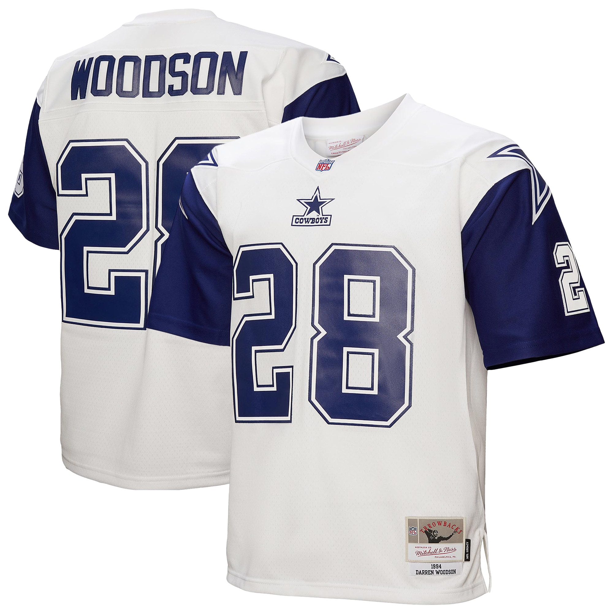 Men's Dallas Cowboys Darren Woodson Mitchell & Ness White 1994 Alternate Legacy Jersey JS8473 nicesnker