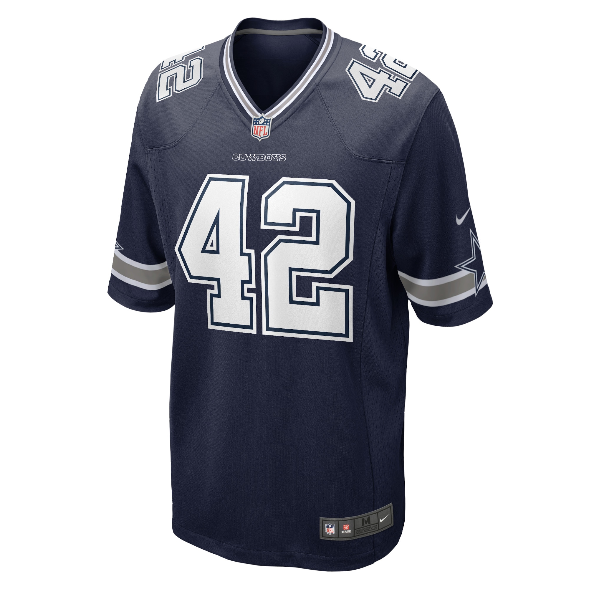 Alternative view of Men's Dallas Cowboys Deuce Vaughn Navy Game Jersey JS9467 nicesnker