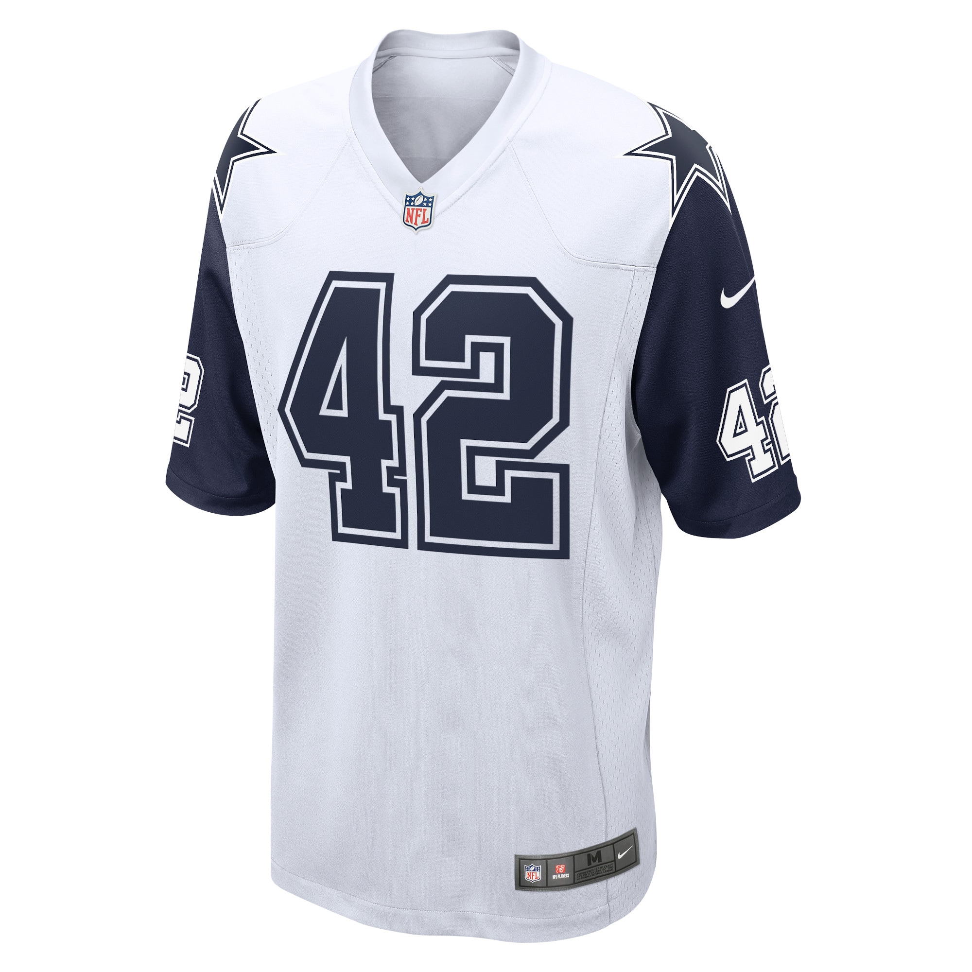 Alternative view of Men's Dallas Cowboys Deuce Vaughn White Alternate Game Jersey JS9972 nicesnker