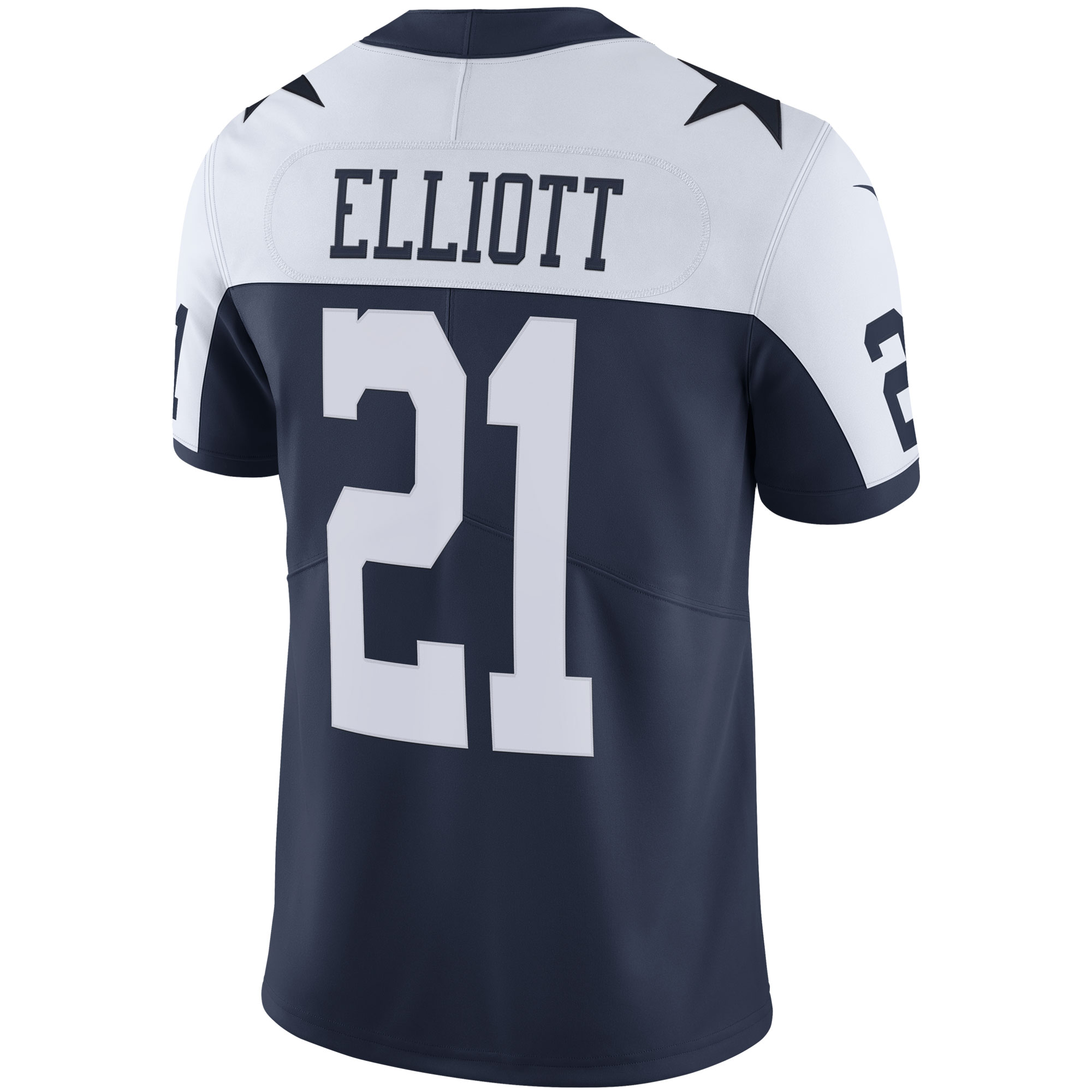 Men's Dallas Cowboys Ezekiel Elliott Navy Alternate Vapor Limited Jersey JS3932 nicesnker - Image 3