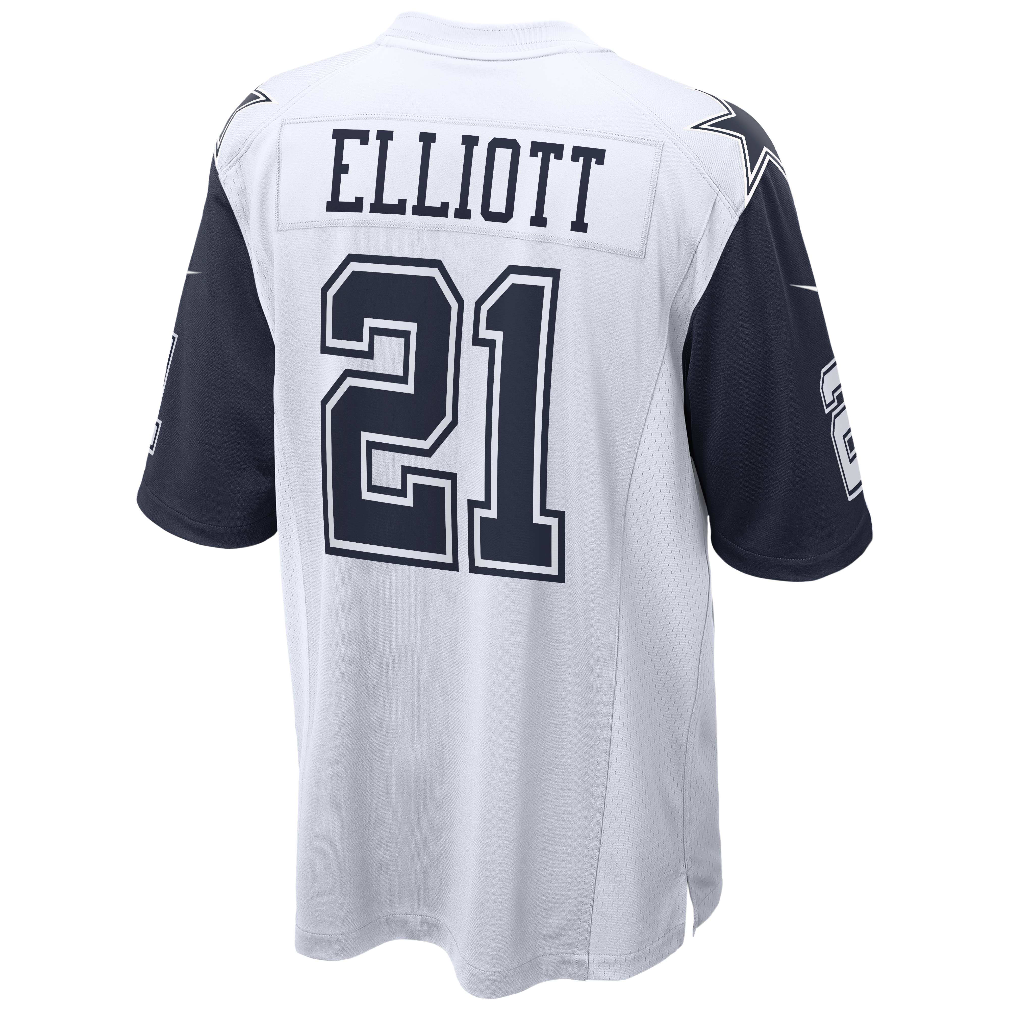 Men's Dallas Cowboys Ezekiel Elliott White Alternate Game Jersey JS6622 nicesnker - Image 3