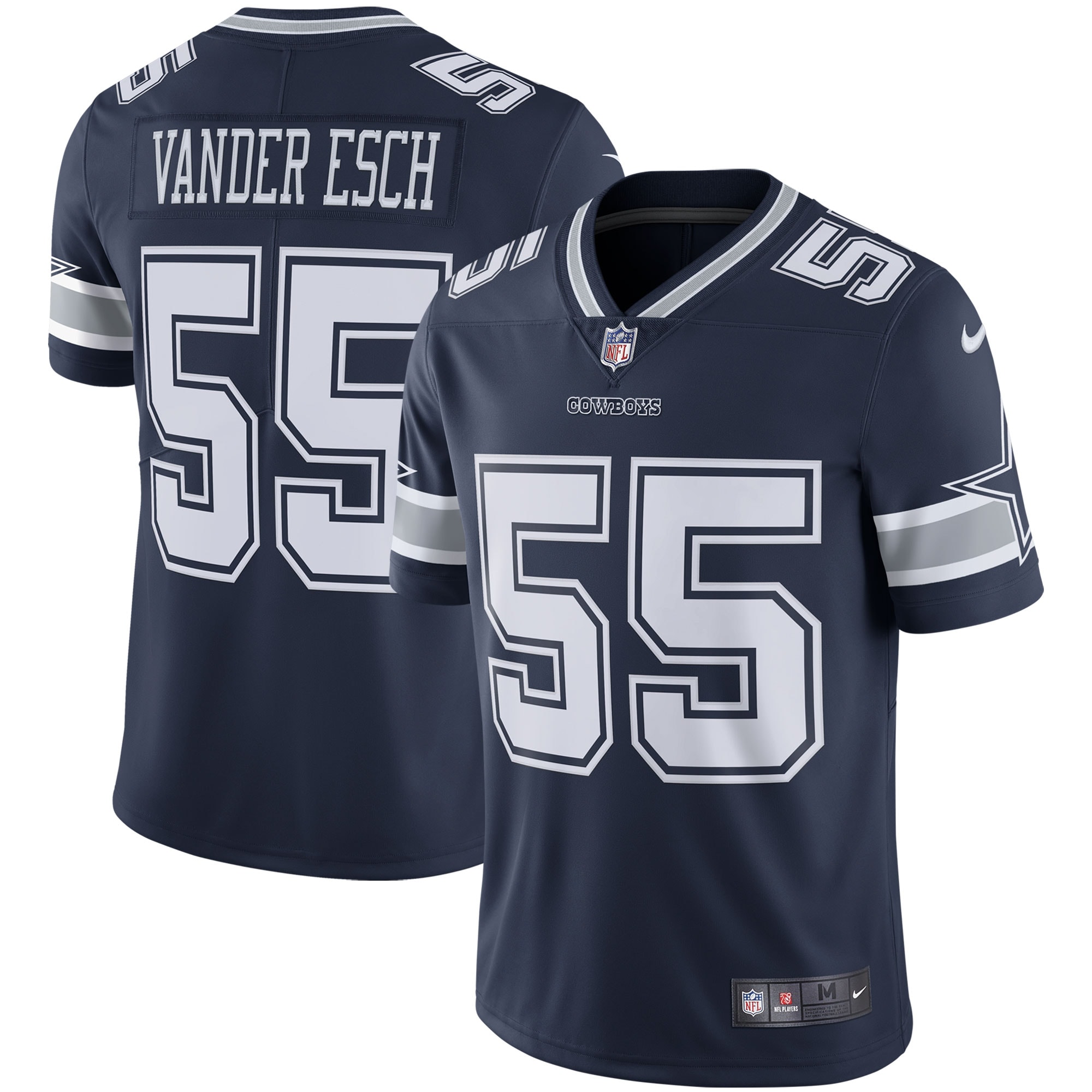 Men's Dallas Cowboys Leighton Vander Esch Navy Vapor Limited Player Jersey JS3208 nicesnker