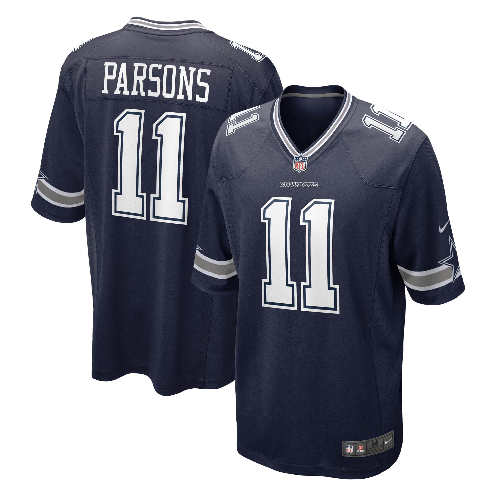 Men's Dallas Cowboys Micah Parsons Navy Game Jersey JS4003 nicesnker