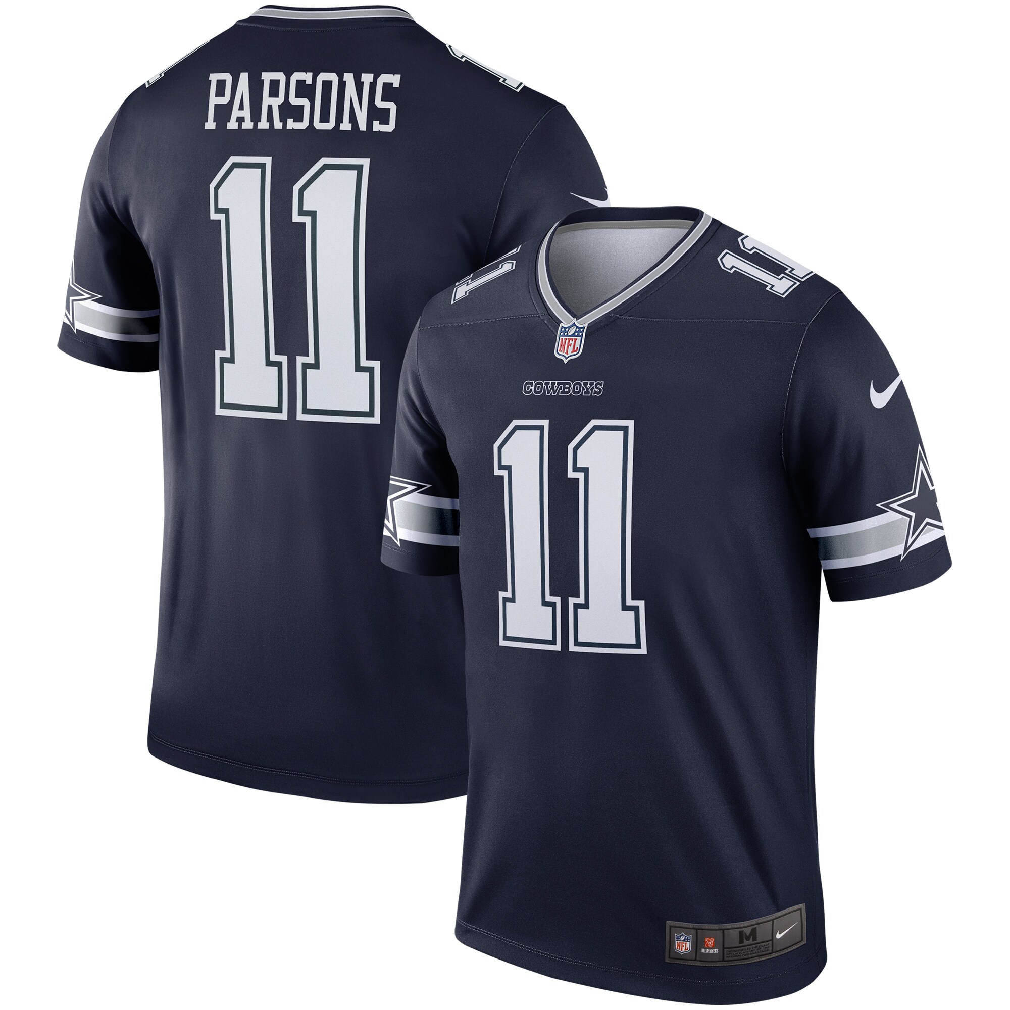 Men's Dallas Cowboys Micah Parsons Navy Team Legend Player Performance Top JS8204 nicesnker
