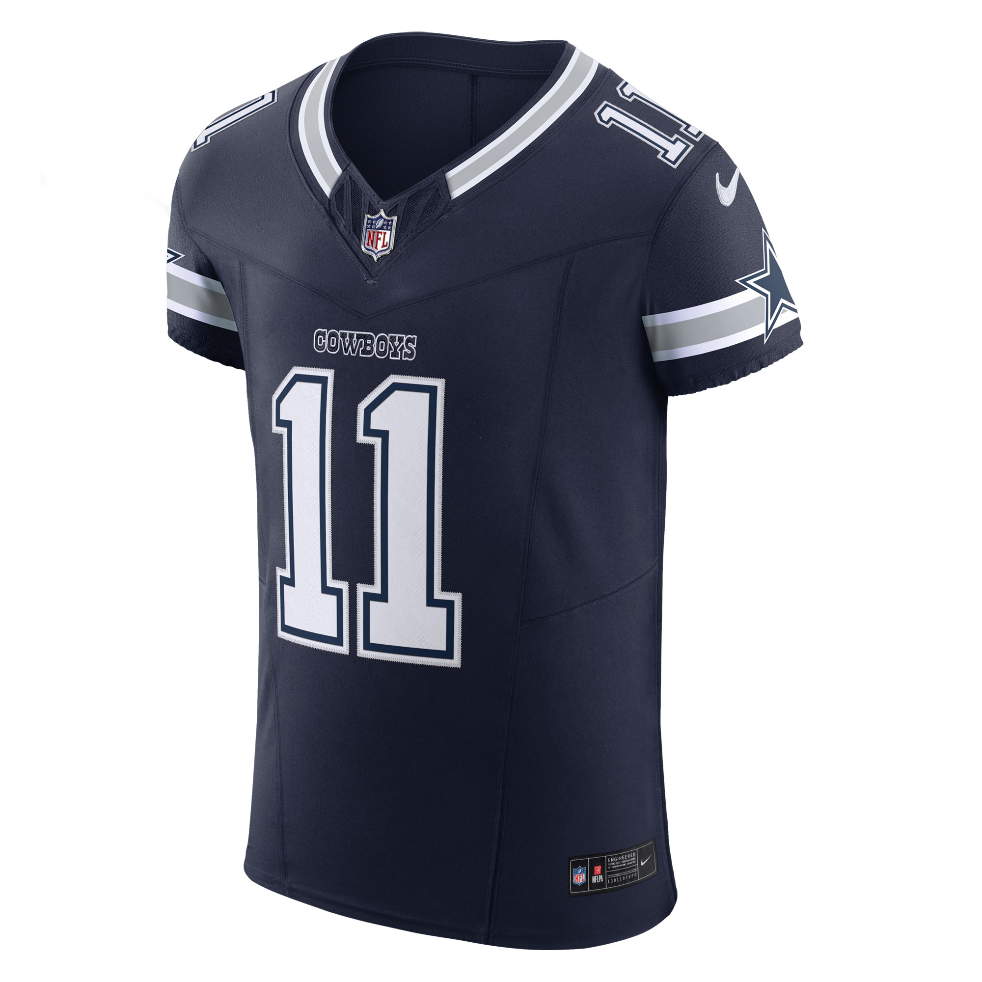 Alternative view of Men's Dallas Cowboys Micah Parsons Navy Vapor F.U.S.E. Elite Jersey JS9590 nicesnker