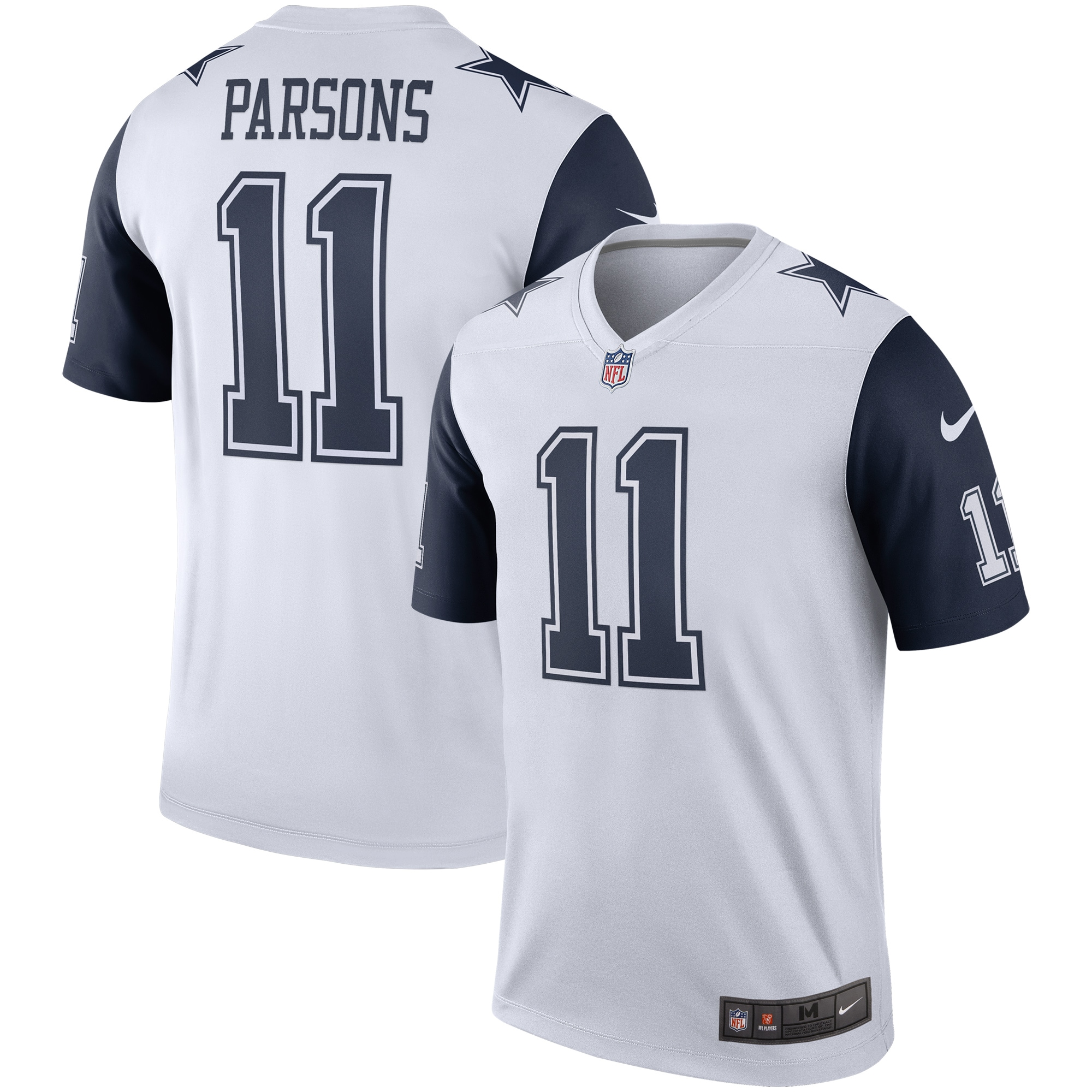Men's Dallas Cowboys Micah Parsons White Alternate Legend Player Performance Top JS5943 nicesnker