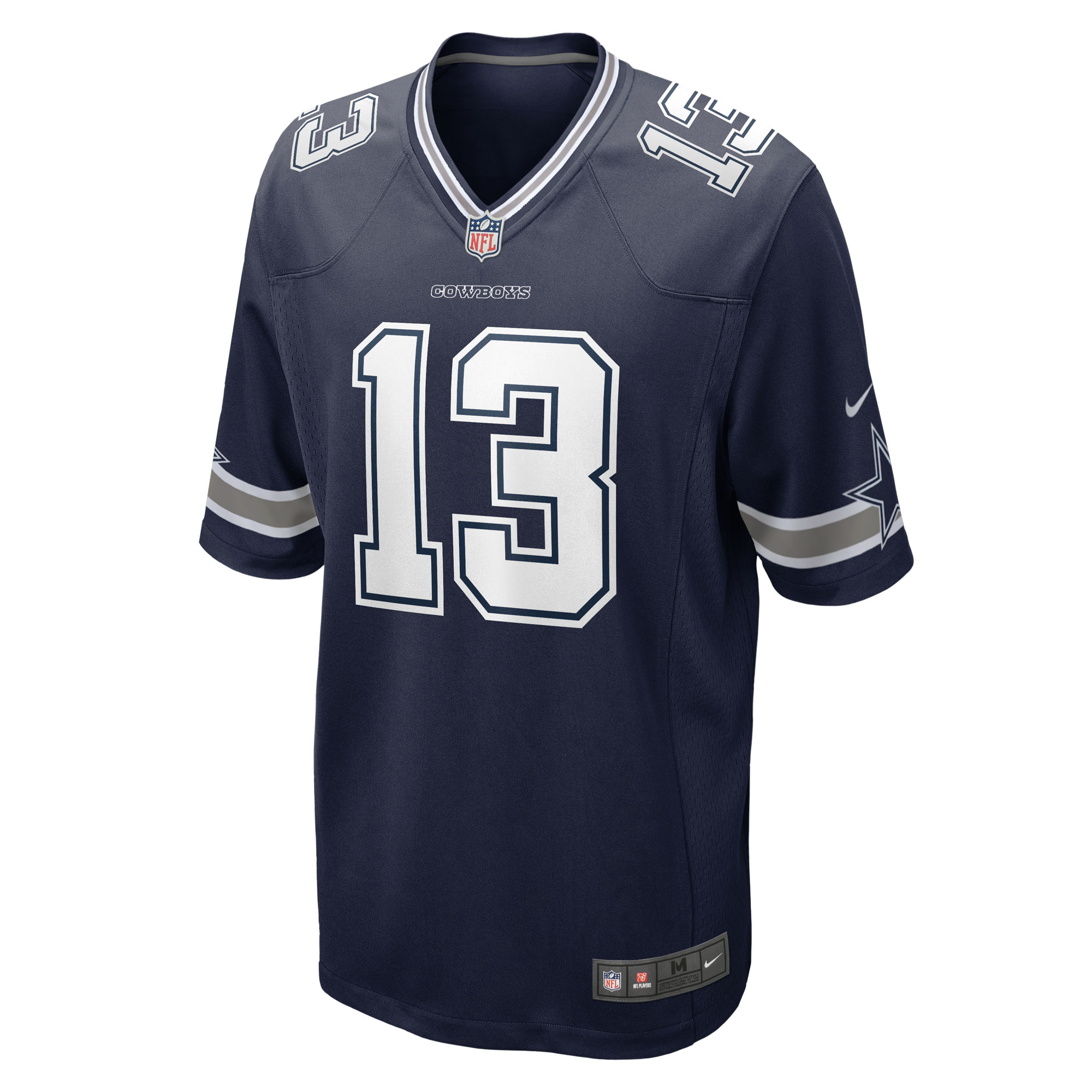 Alternative view of Men's Dallas Cowboys Michael Gallup Navy Game Jersey JS8907 nicesnker