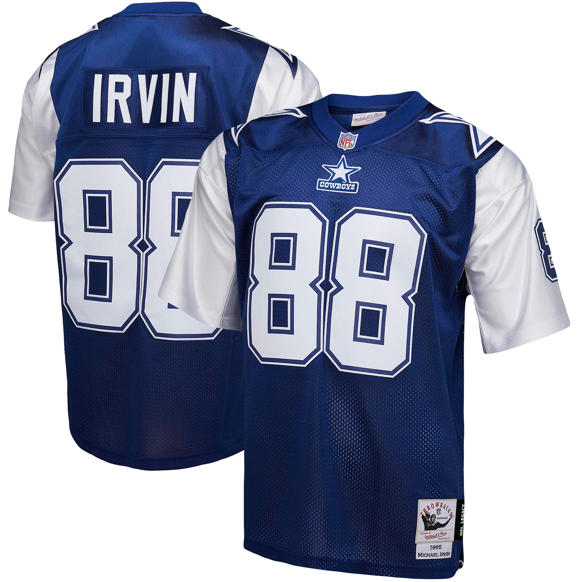 Men's Dallas Cowboys Michael Irvin Mitchell & Ness Navy Legacy Jersey JS4783 nicesnker