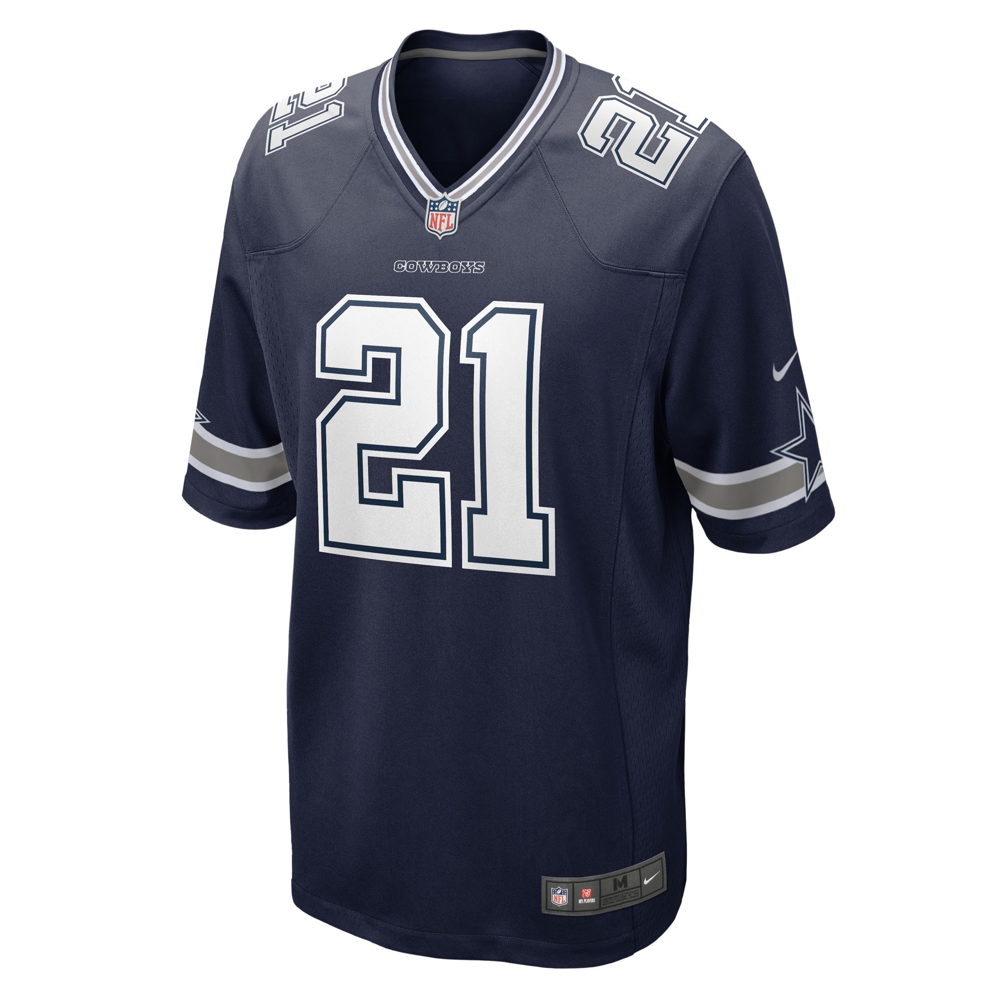 Alternative view of Men's Dallas Cowboys Stephon Gilmore Navy Game Jersey JS8258 nicesnker