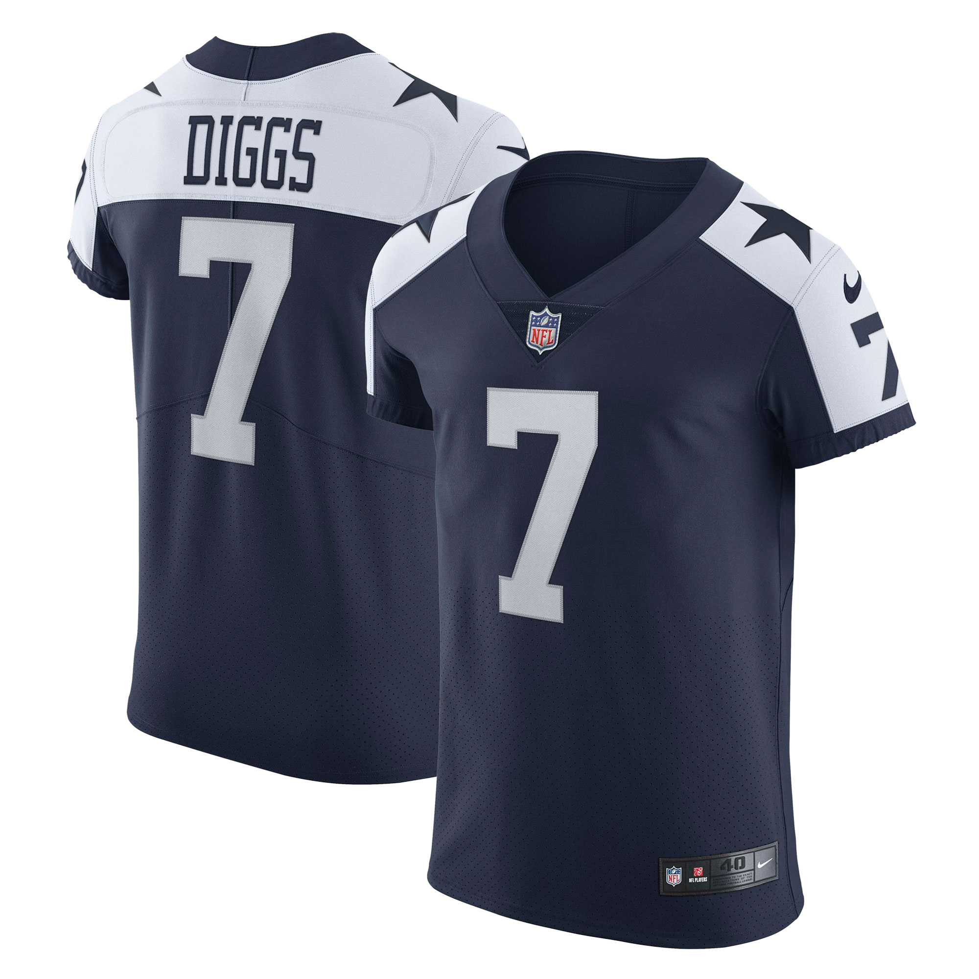 Men's Dallas Cowboys Trevon Diggs Navy Alternate Vapor Elite Jersey JS7293 nicesnker