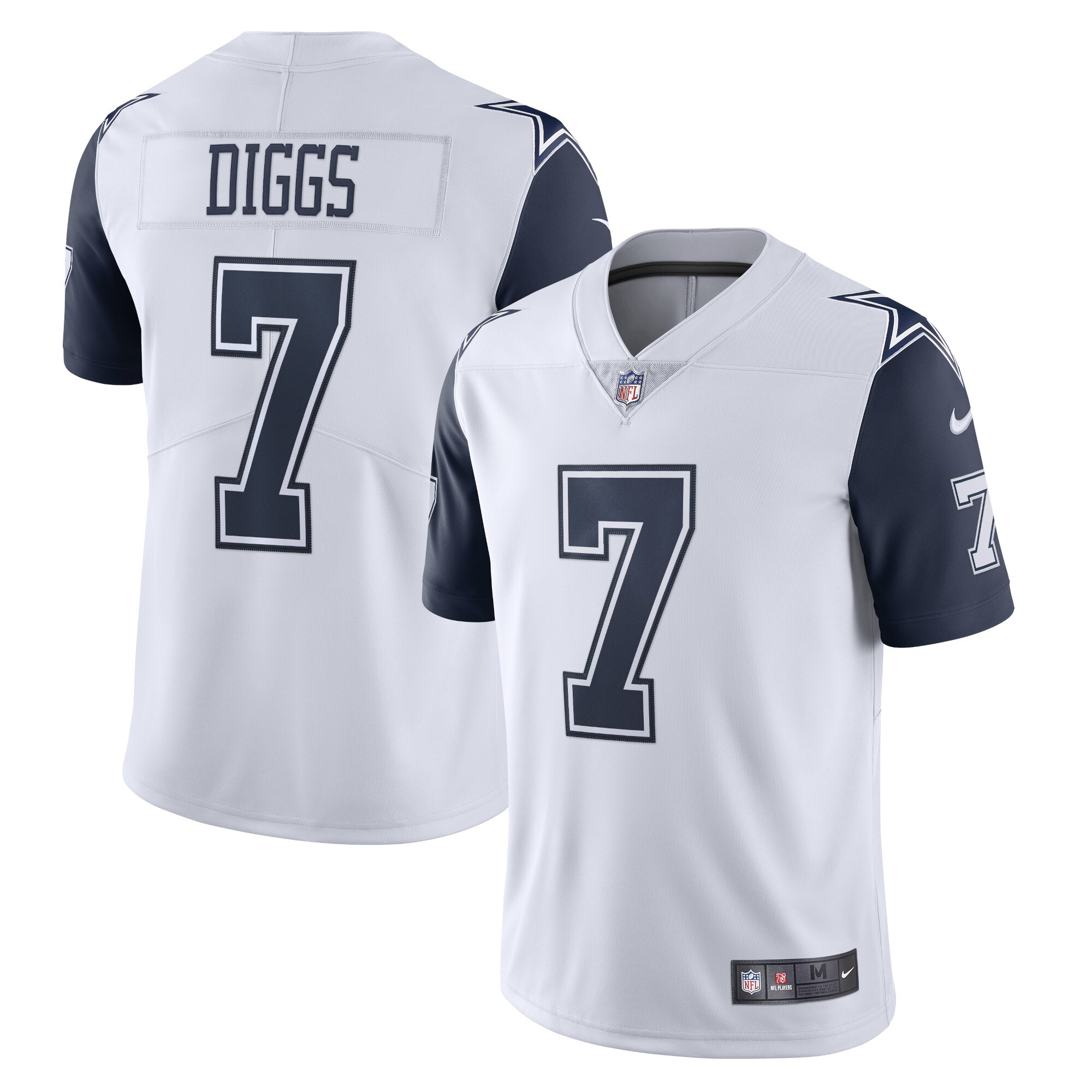 Men's Dallas Cowboys Trevon Diggs White Limited Vapor Jersey JS5978 nicesnker