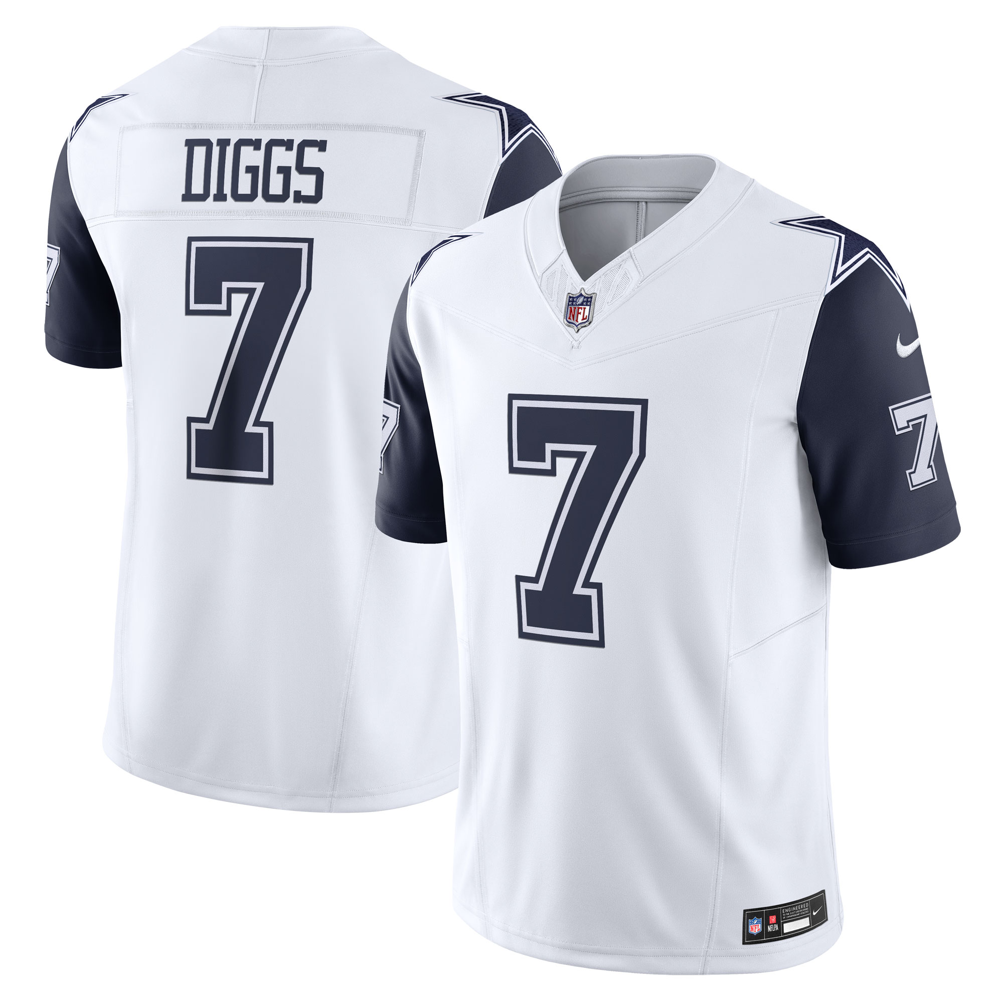 Men's Dallas Cowboys Trevon Diggs White Vapor F.U.S.E. Limited Jersey JS6620 nicesnker