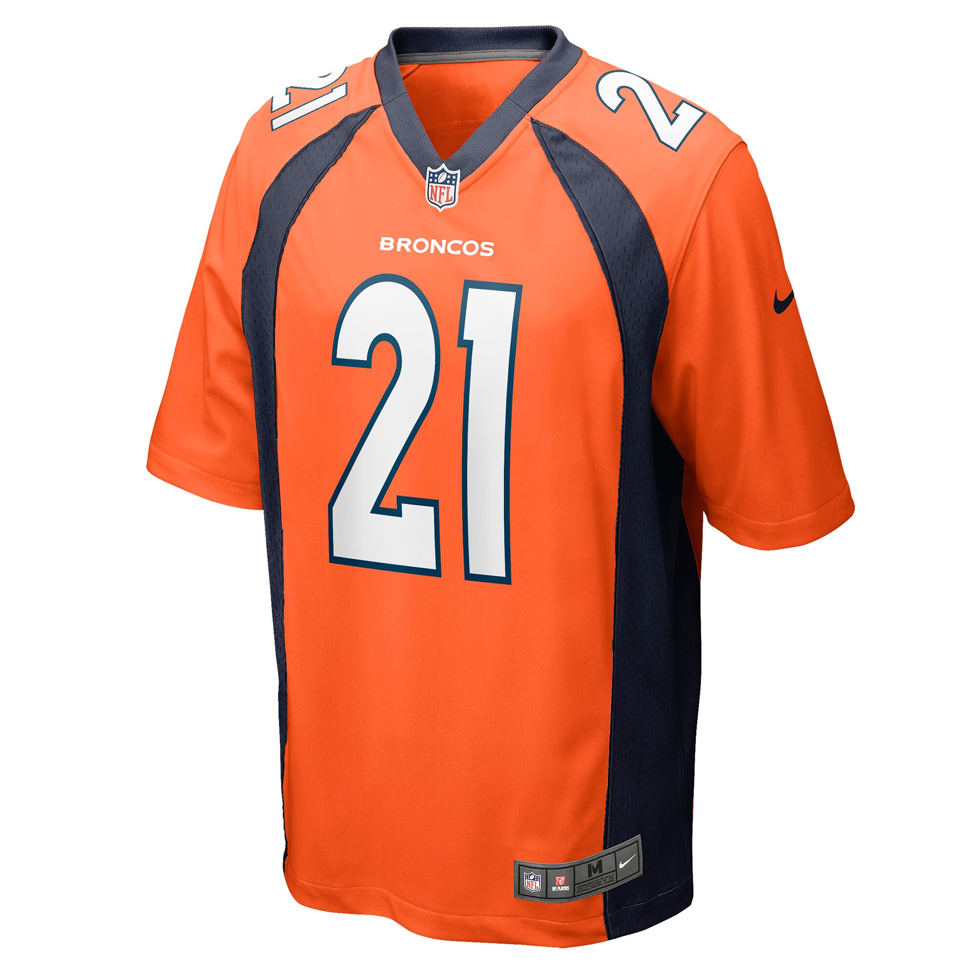 Alternative view of Men's Denver Broncos K'Waun Williams Orange Game Jersey JS4467 nicesnker