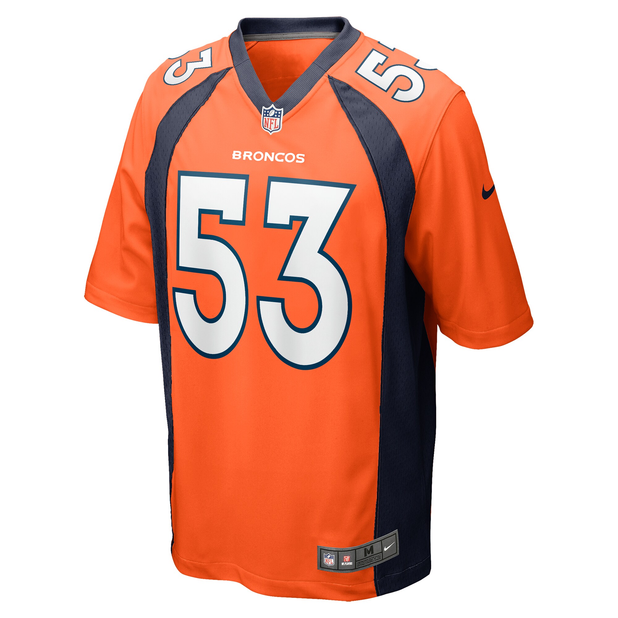 Alternative view of Men's Denver Broncos Randy Gradishar Orange Retired Player Game Jersey JS5814 nicesnker