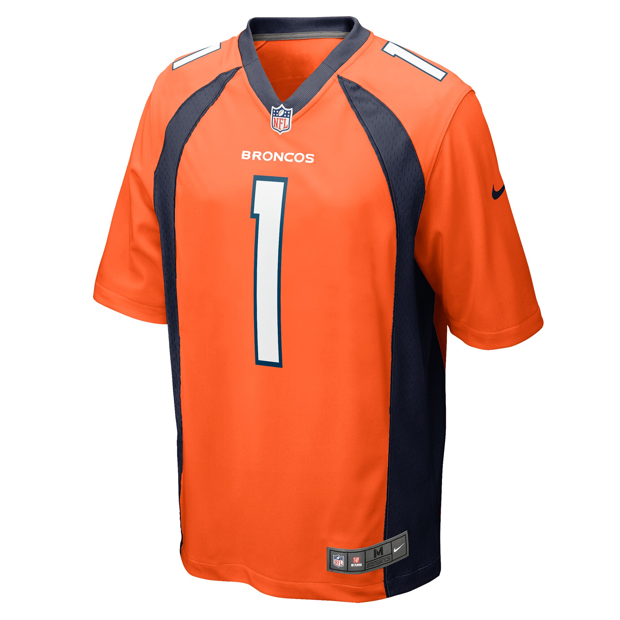 Alternative view of Men's Denver Broncos Tremon Smith Orange Game Jersey JS7782 nicesnker