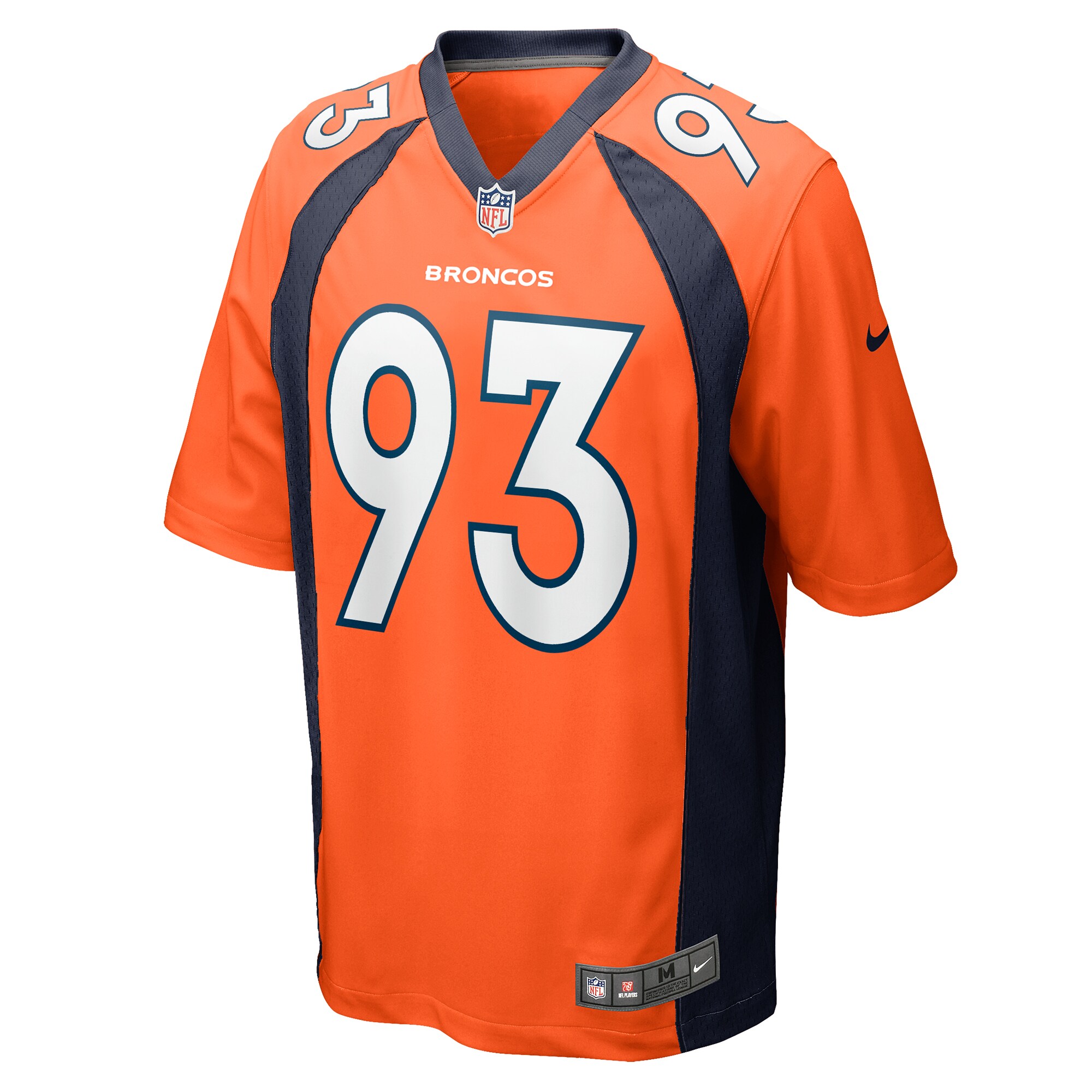 Alternative view of Men's Denver Broncos Troy Jones Orange Game Jersey JS5026 nicesnker
