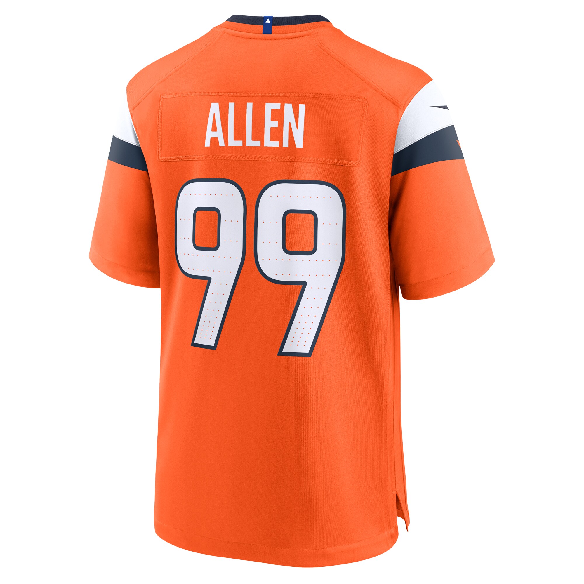 Men's Denver Broncos Zach Allen Orange Team Game Jersey JS9969 nicesnker - Image 3