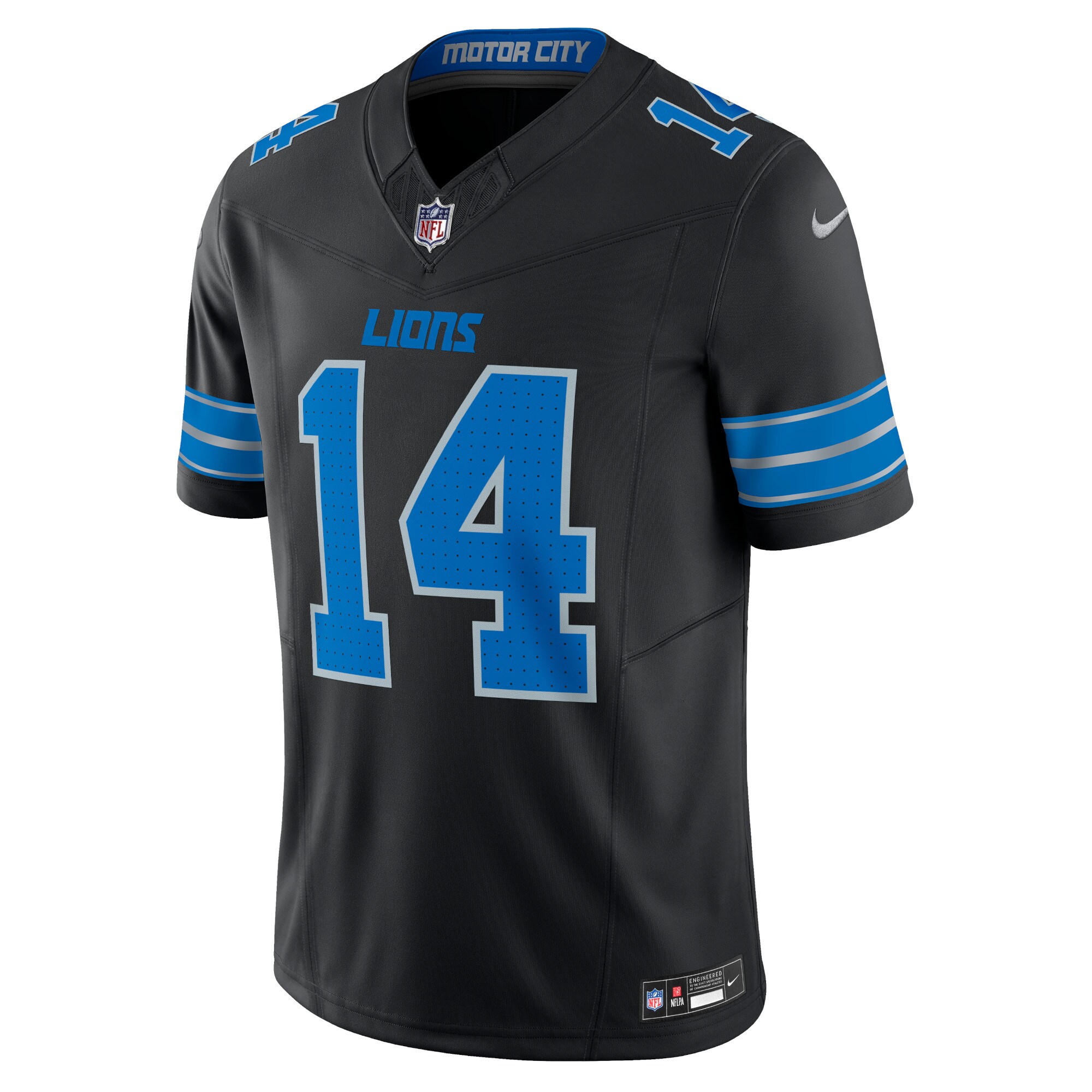Alternative view of Men's Detroit Lions Amon-Ra St. Brown Black 2nd Alternate Vapor F.U.S.E. Limited Jersey JS3004 nicesnker