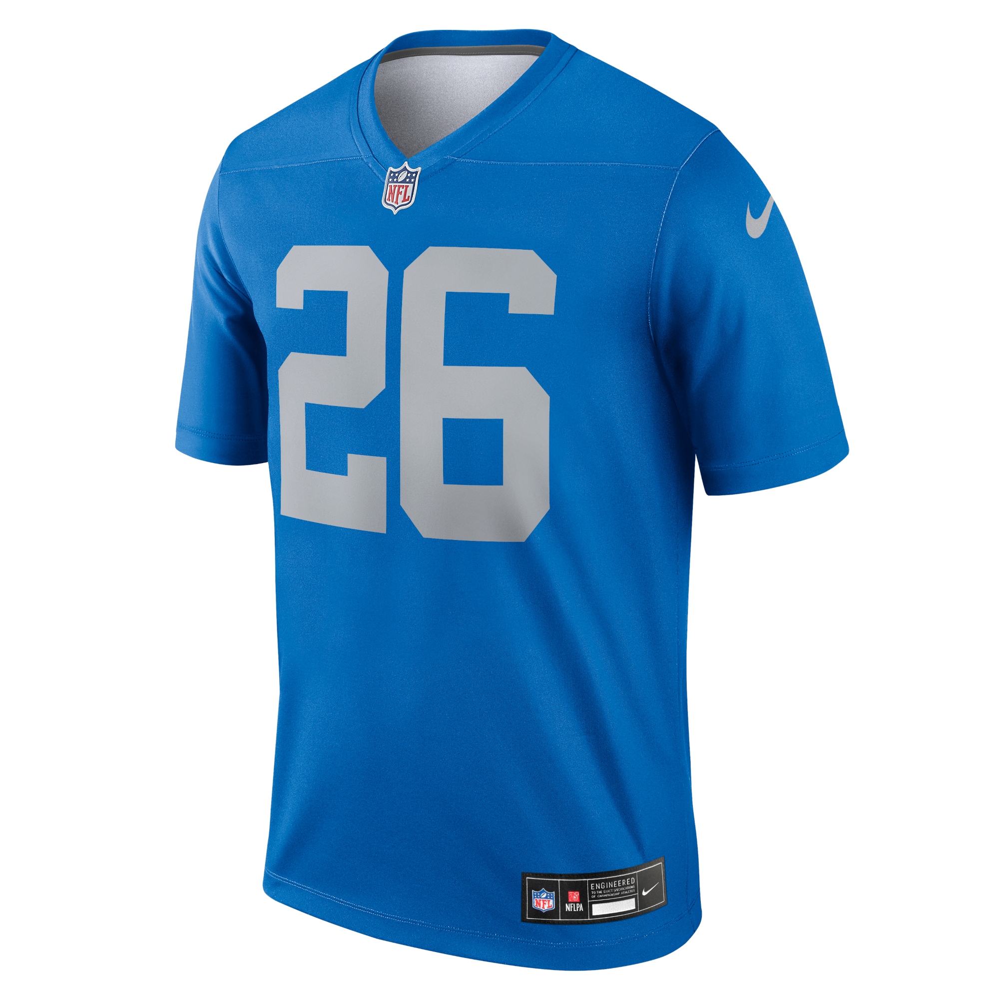 Alternative view of Men's Detroit Lions Jahmyr Gibbs Blue Alternate Legend Player Performance Top JS7821 nicesnker