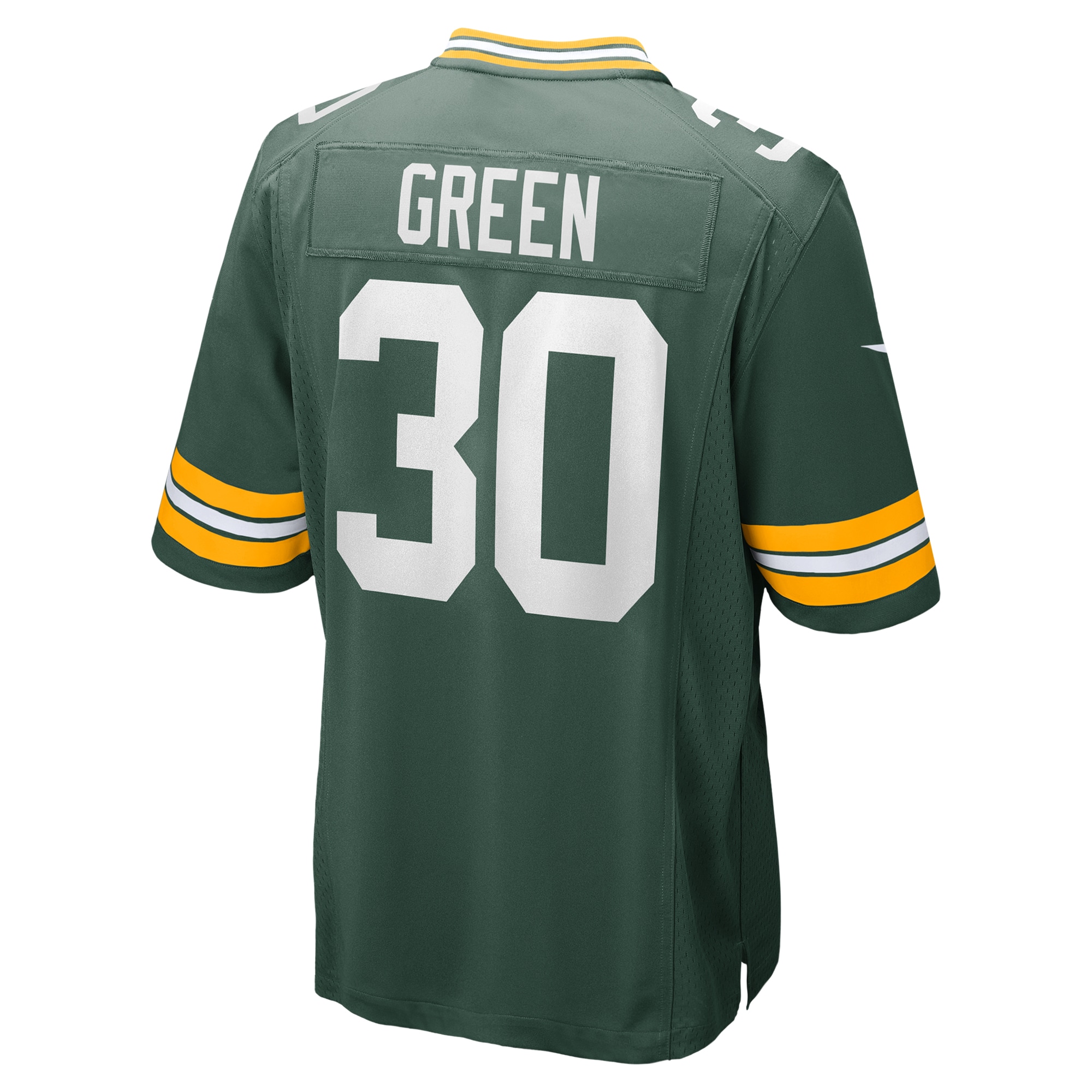 Alternative view of Men's Green Bay Packers Ahman Green Green Team Retired Player Game Jersey JS9232 nicesnker