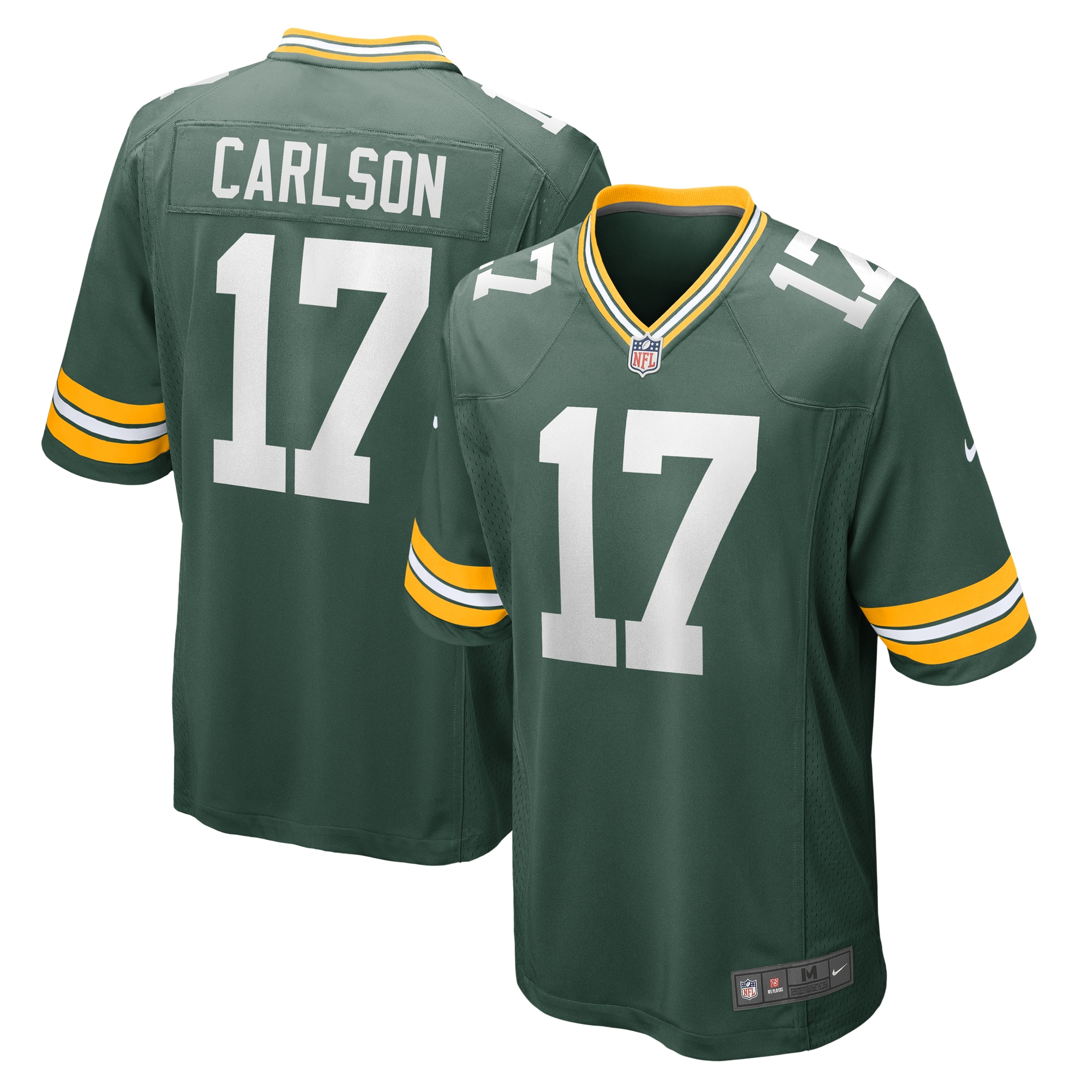 Men's Green Bay Packers Anders Carlson Green Game Jersey JS3076 nicesnker