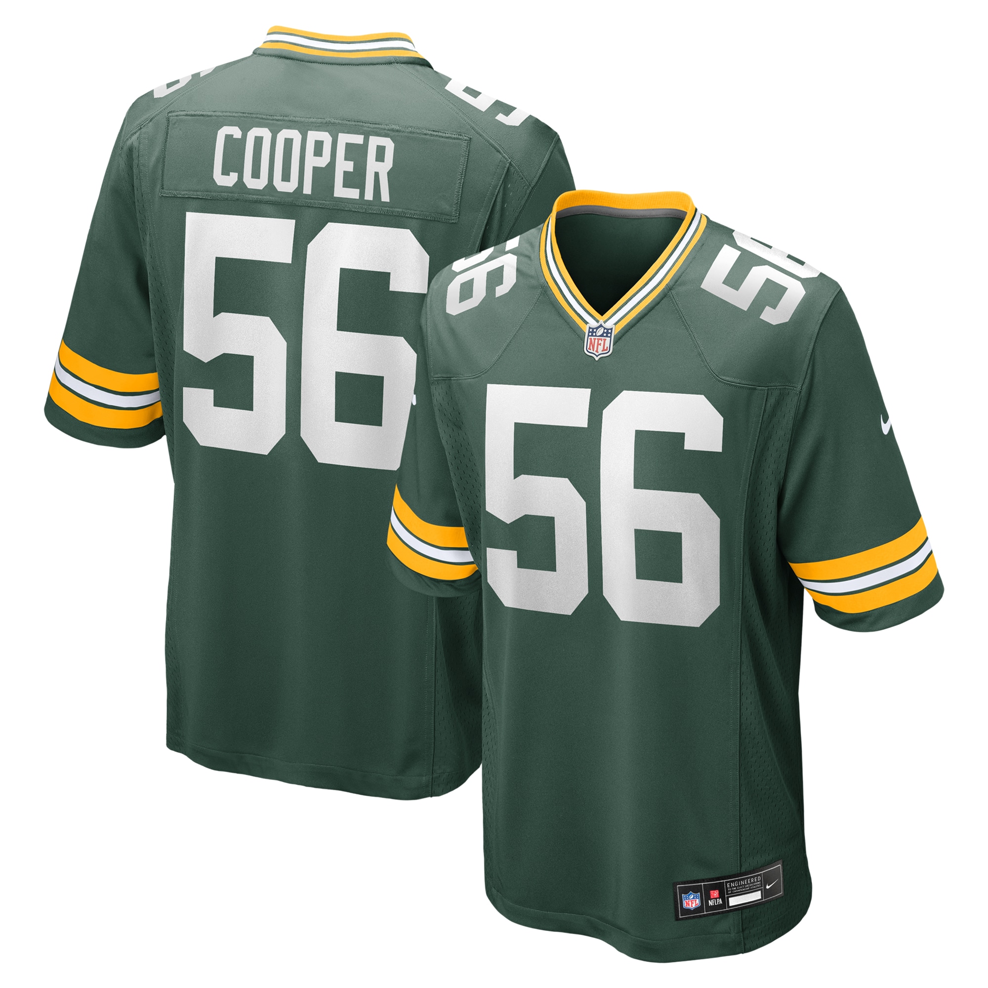 Men's Green Bay Packers Edgerrin Cooper Green Game Jersey JS5785 nicesnker