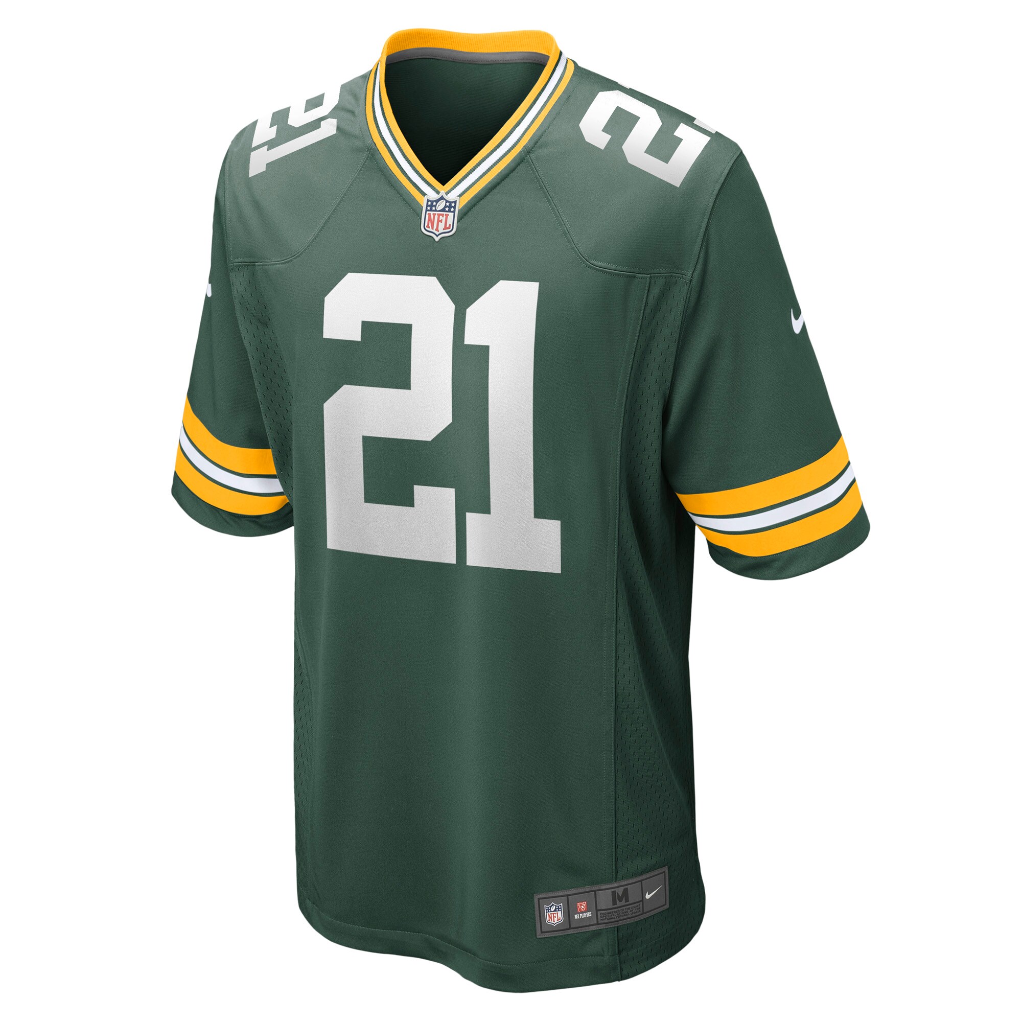 Alternative view of Men's Green Bay Packers Eric Stokes Green Player Game Jersey JS8430 nicesnker