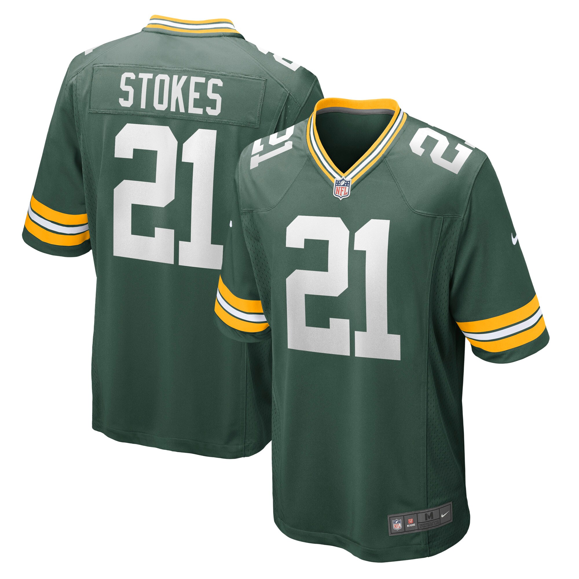 Men's Green Bay Packers Eric Stokes Green Player Game Jersey JS8430 nicesnker
