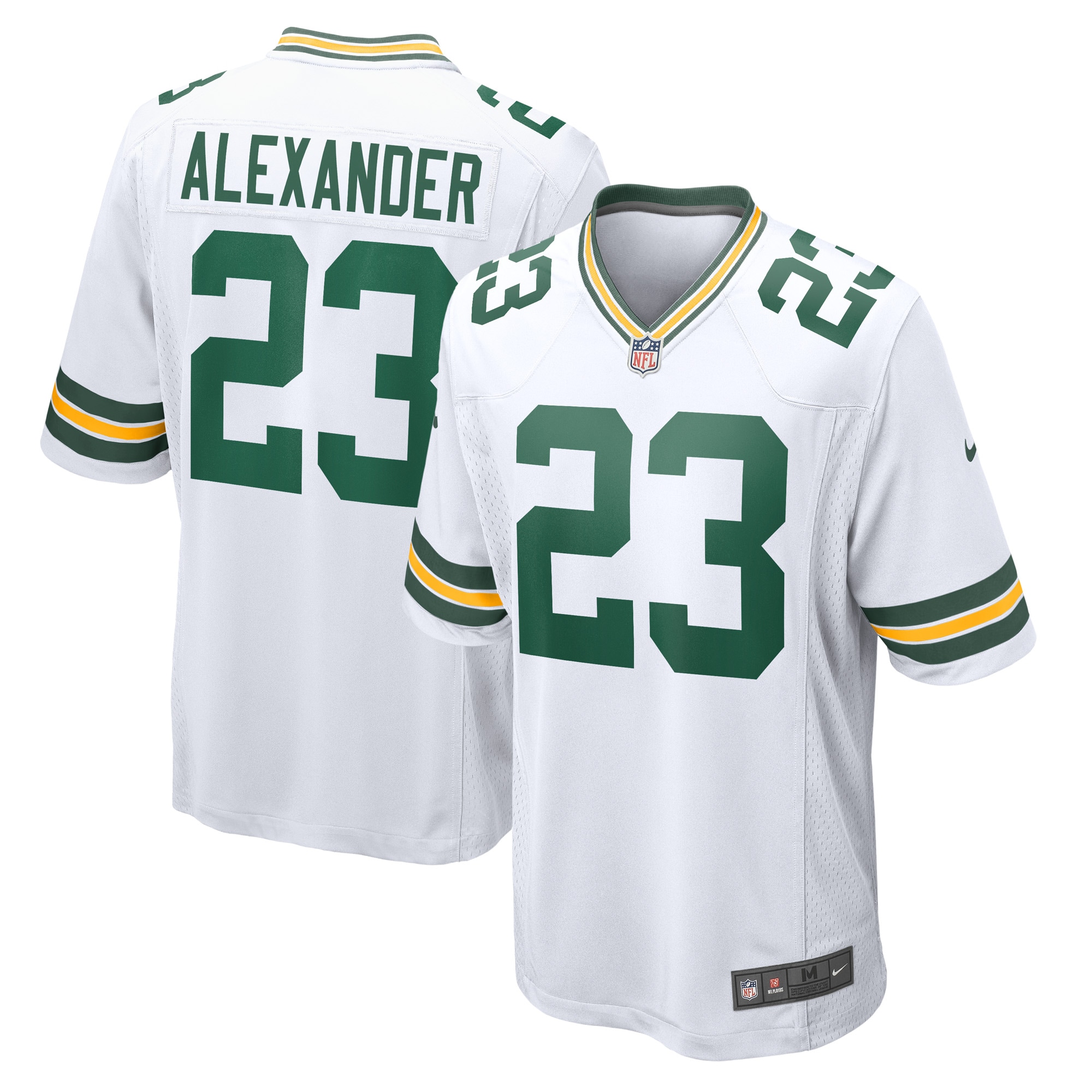 Men's Green Bay Packers Jaire Alexander White Game Player Jersey JS6457 nicesnker