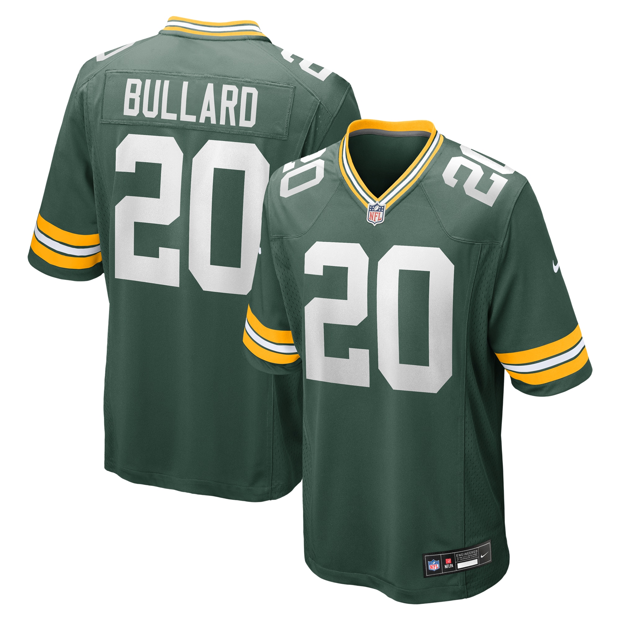 Men's Green Bay Packers Javon Bullard Green Game Jersey JS8570 nicesnker