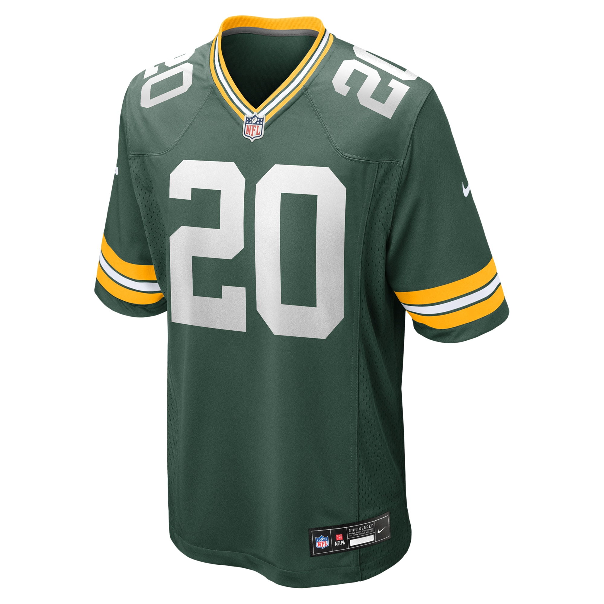 Alternative view of Men's Green Bay Packers Javon Bullard Green Game Jersey JS8570 nicesnker