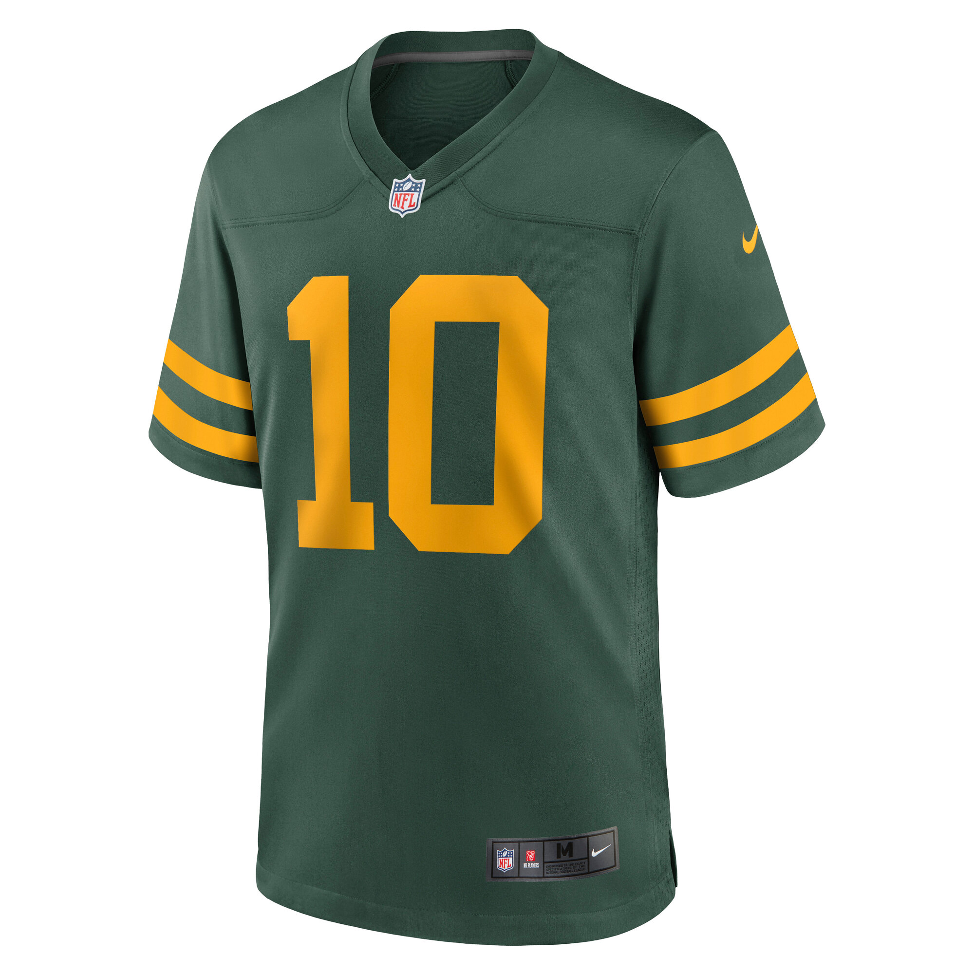 Alternative view of Men's Green Bay Packers Love Green Alternate Game Jersey JS2828 nicesnker