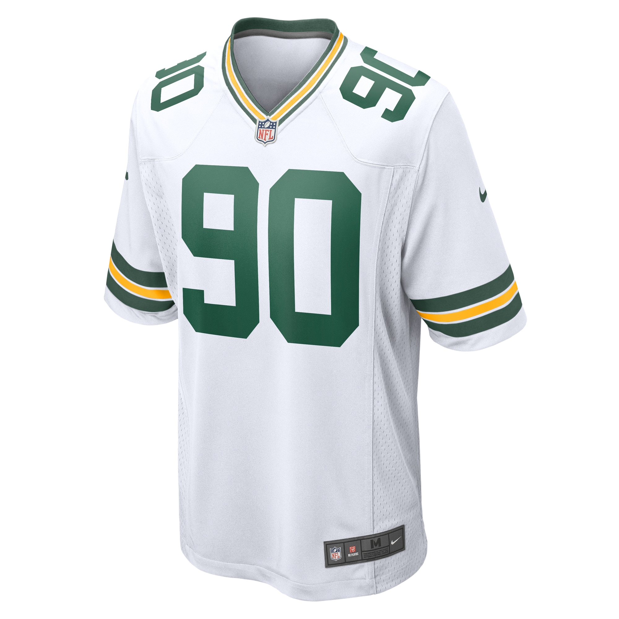 Alternative view of Men's Green Bay Packers Lukas Van Ness White Game Jersey JS4544 nicesnker
