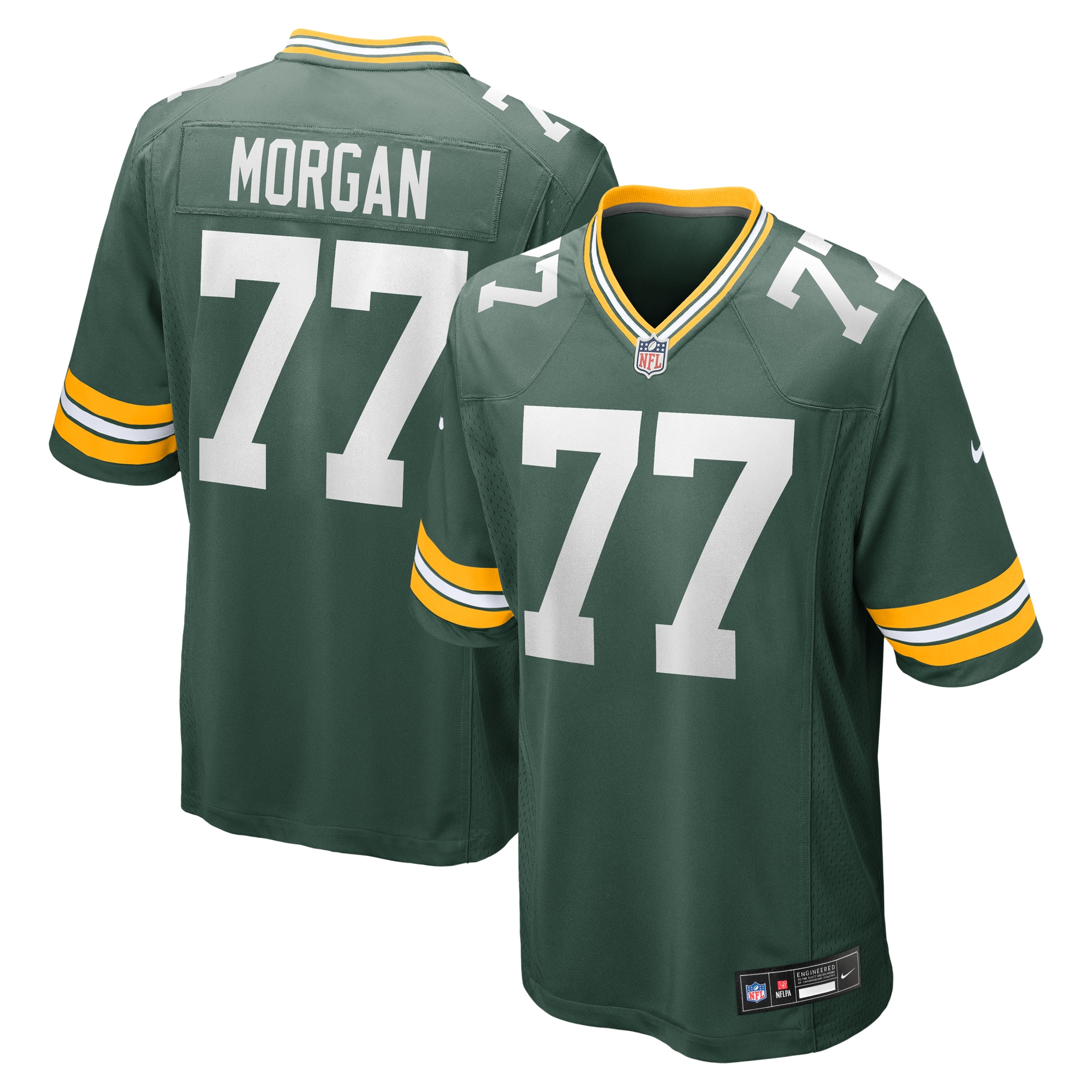 Men's Green Bay Packers Morgan Green Player Game Jersey JS7830 nicesnker