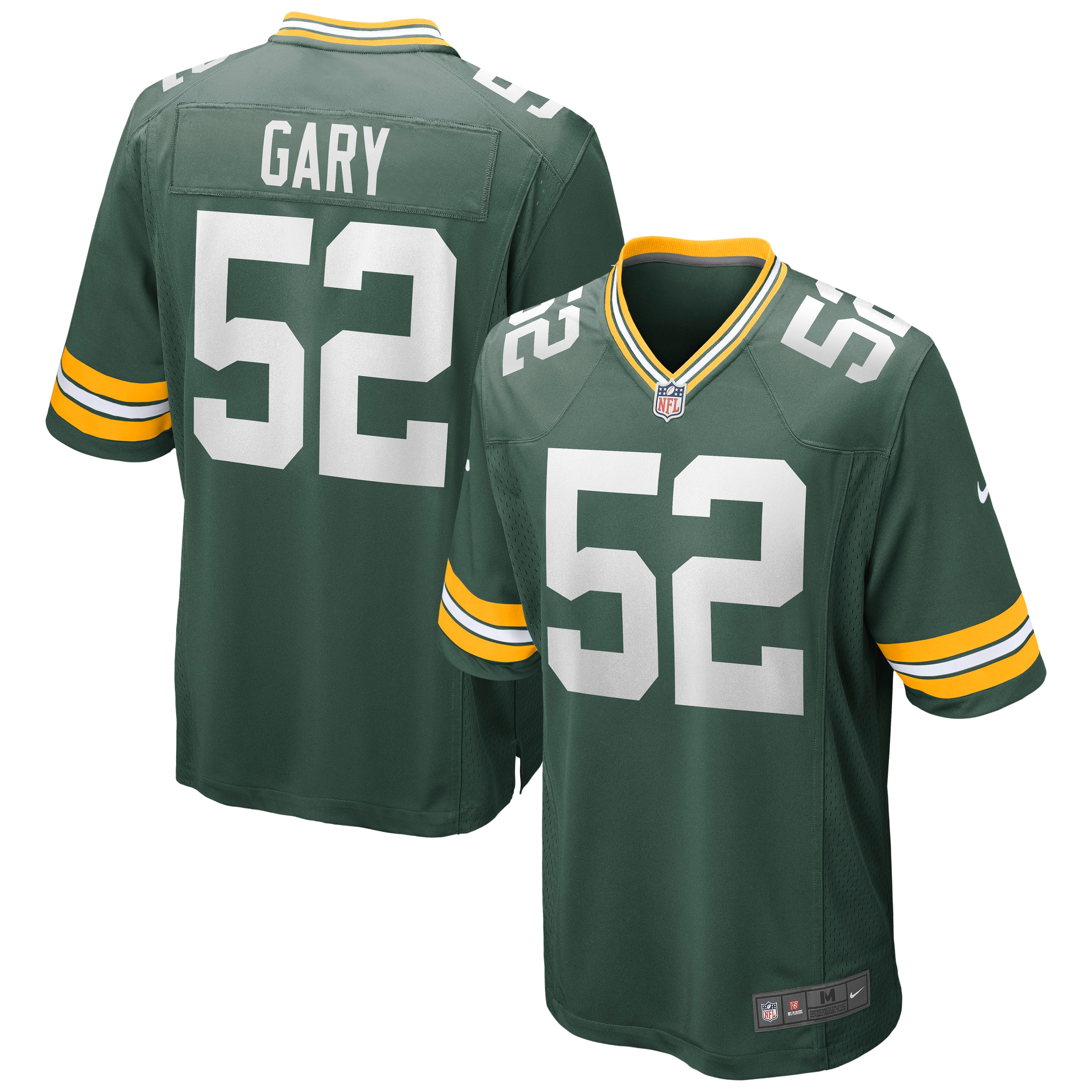 Men's Green Bay Packers Rashan Gary Green Game Jersey JS7247 nicesnker