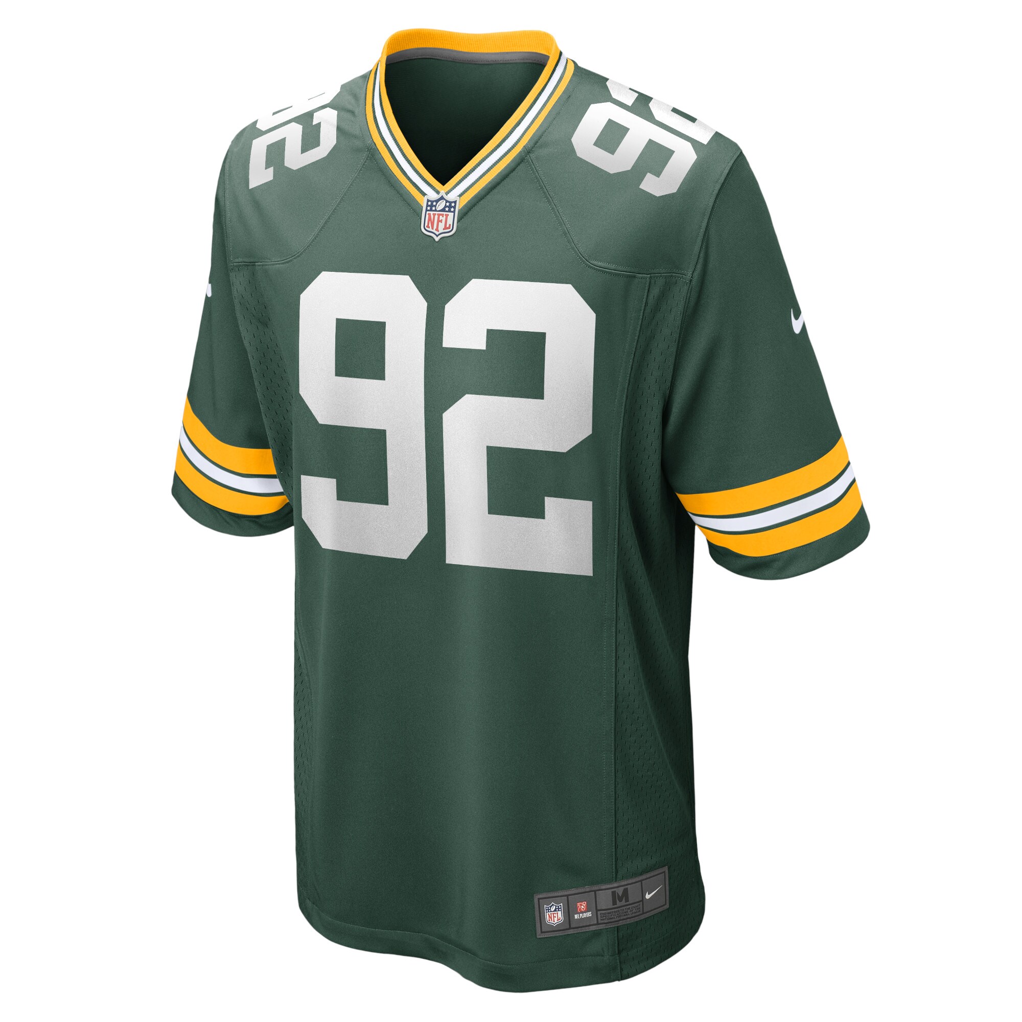 Alternative view of Men's Green Bay Packers Reggie White Green Retired Player Game Jersey JS2533 nicesnker